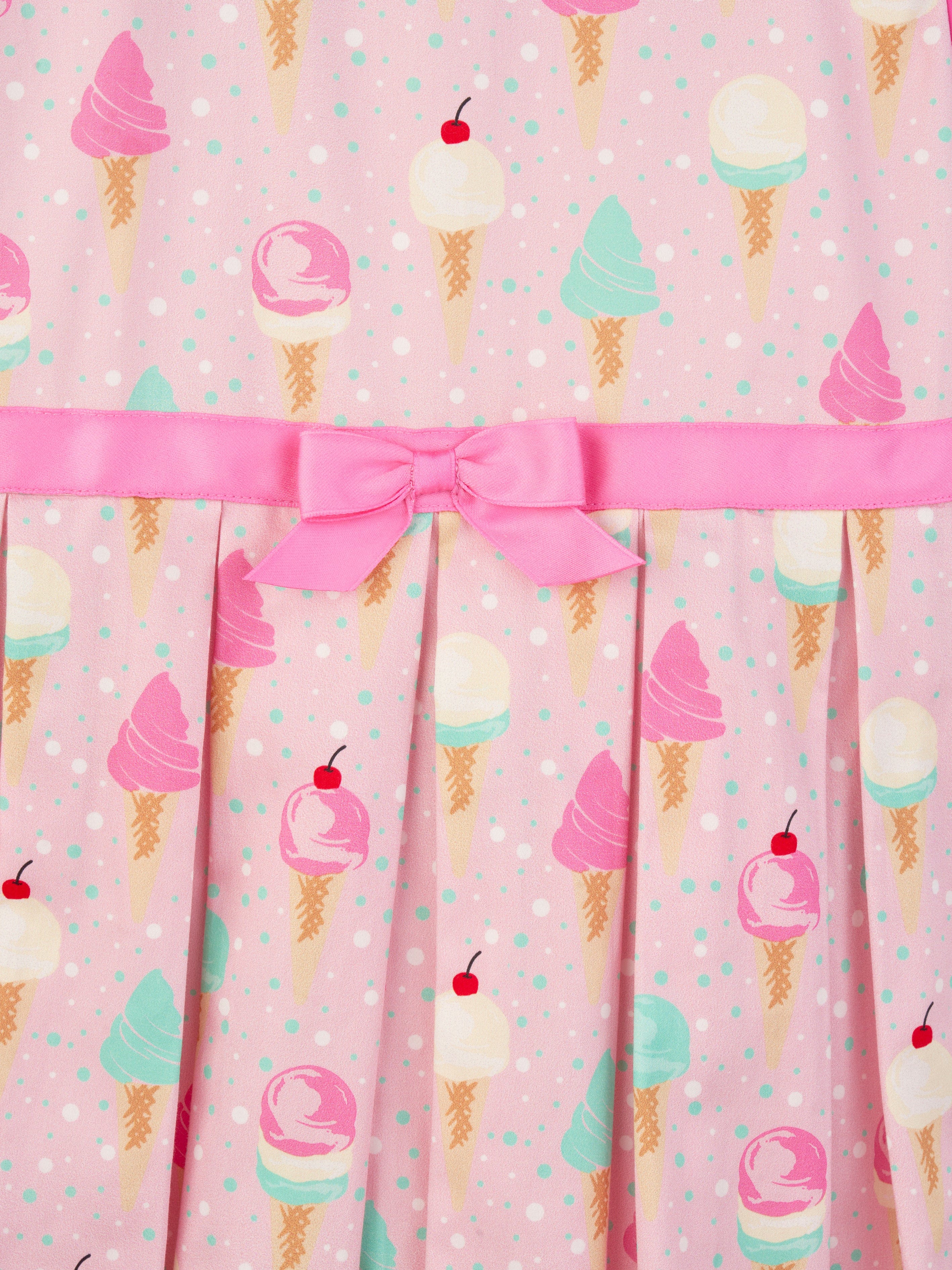 Rachel Riley Girls Ice Cream Dress in Pink