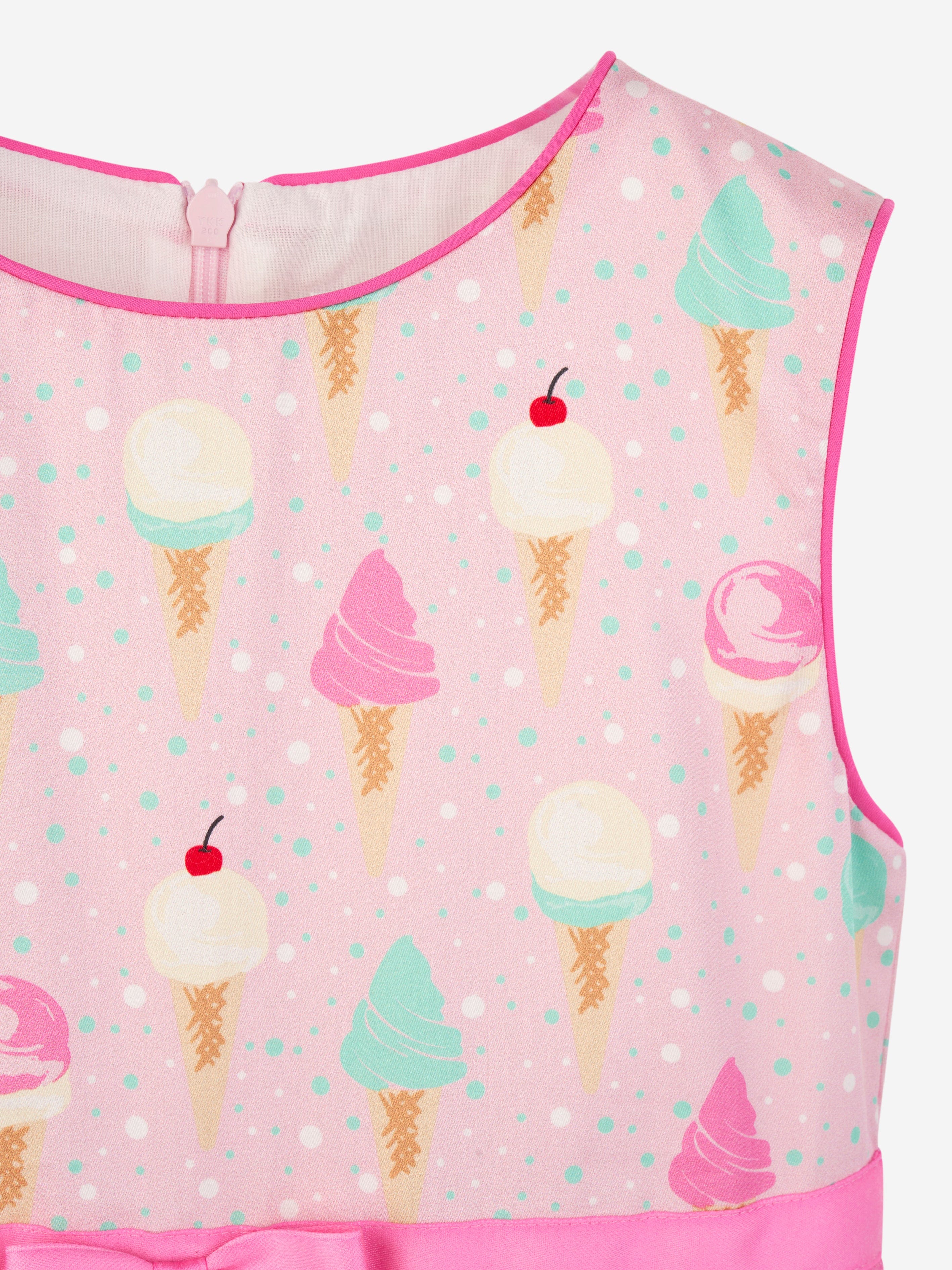 Rachel Riley Girls Ice Cream Dress in Pink