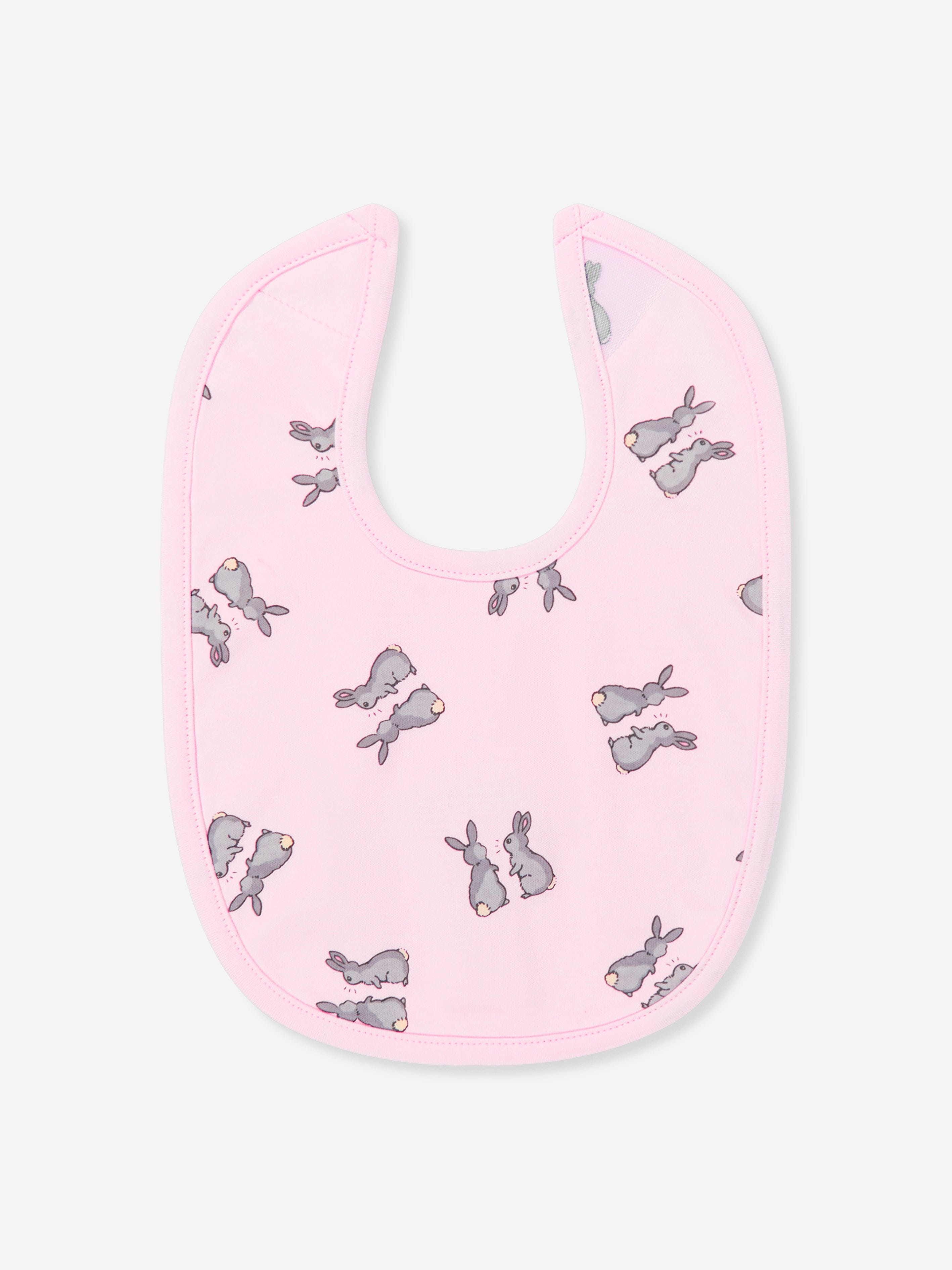 Rachel Riley Baby Girls Bunny Bib in Pink