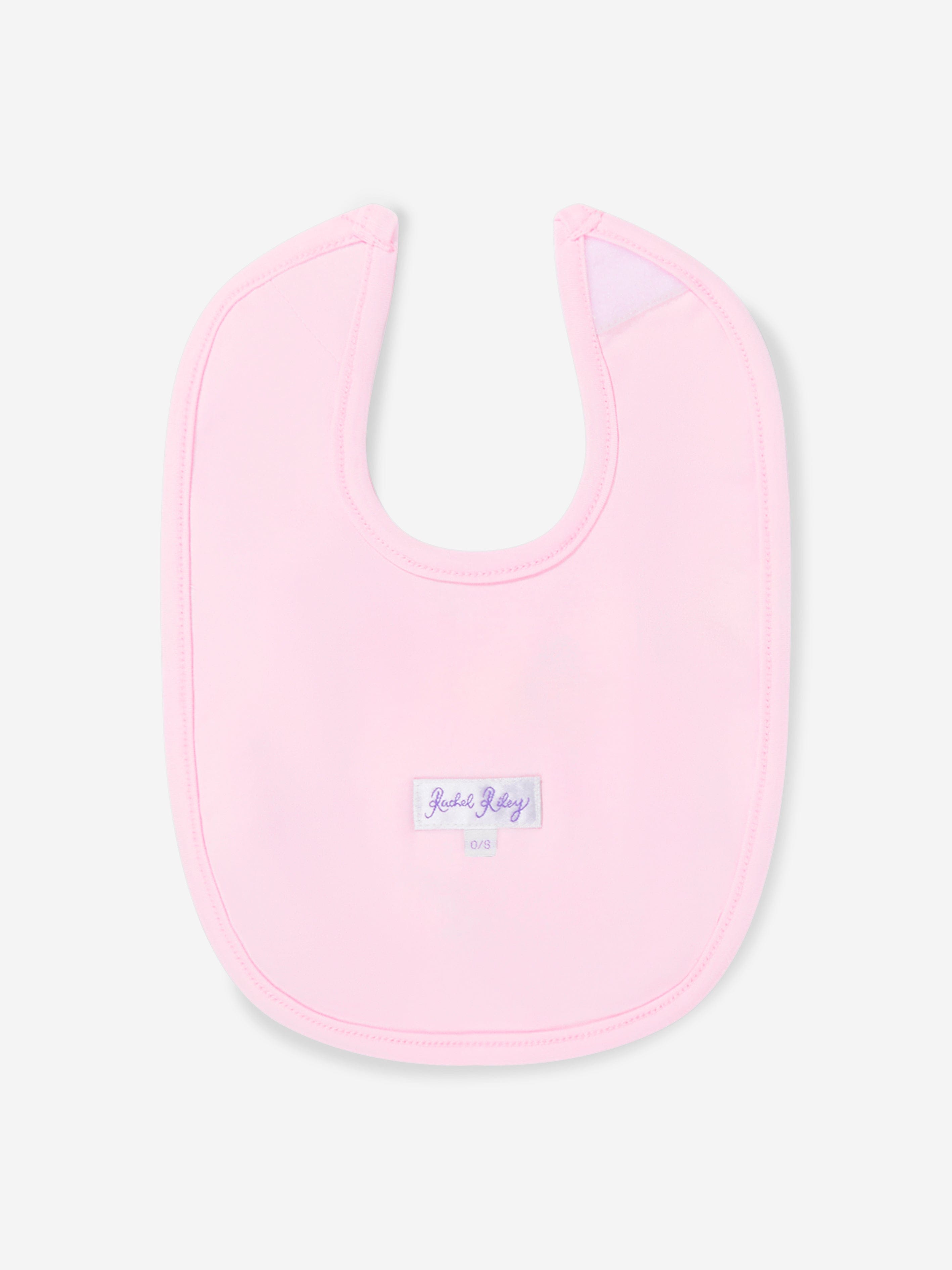 Rachel Riley Baby Girls Bunny Bib in Pink