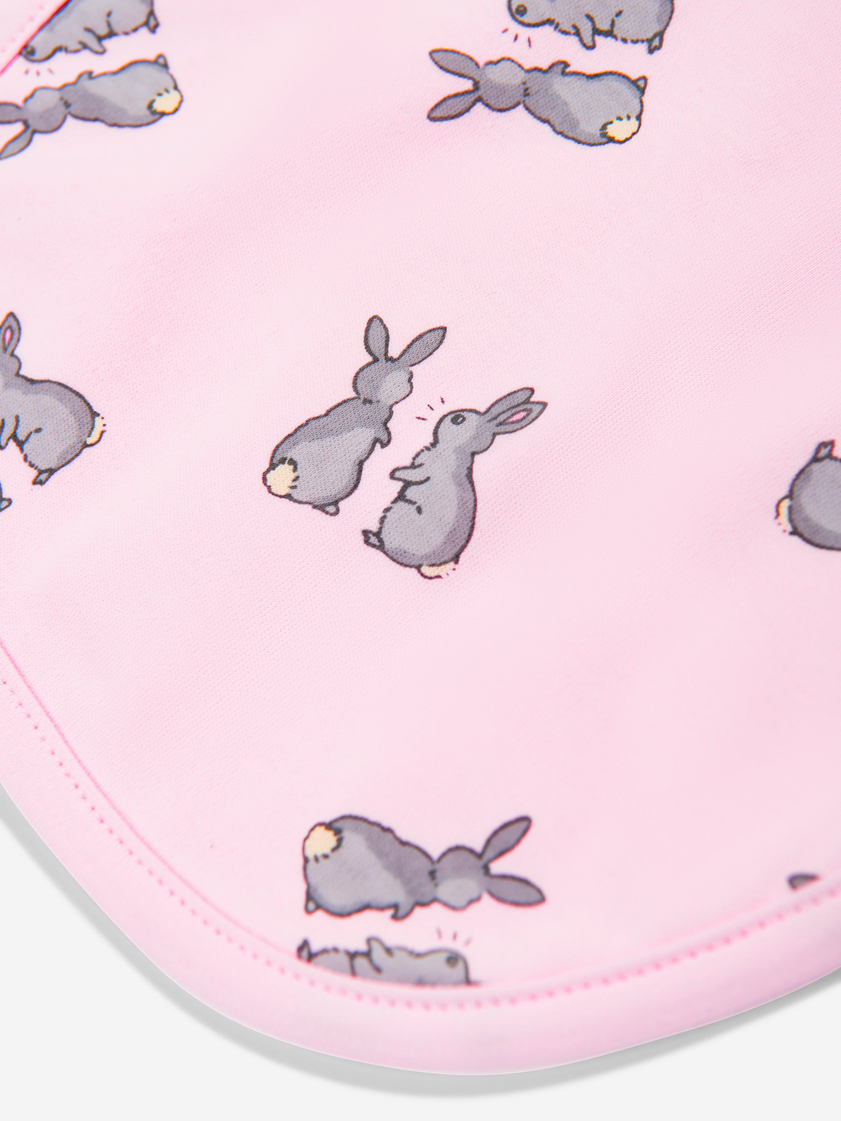 Rachel Riley Baby Girls Bunny Bib in Pink