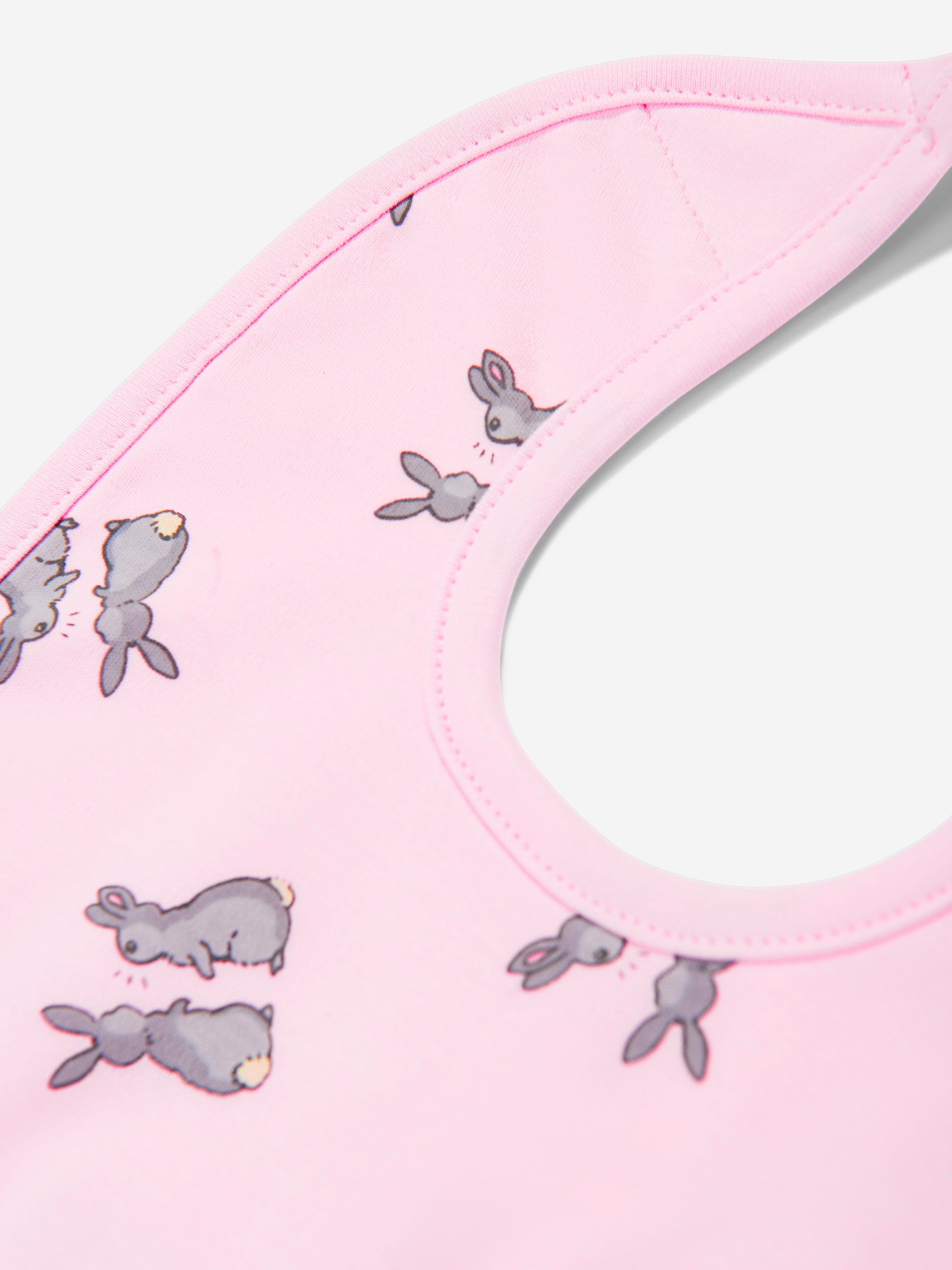 Rachel Riley Baby Girls Bunny Bib in Pink