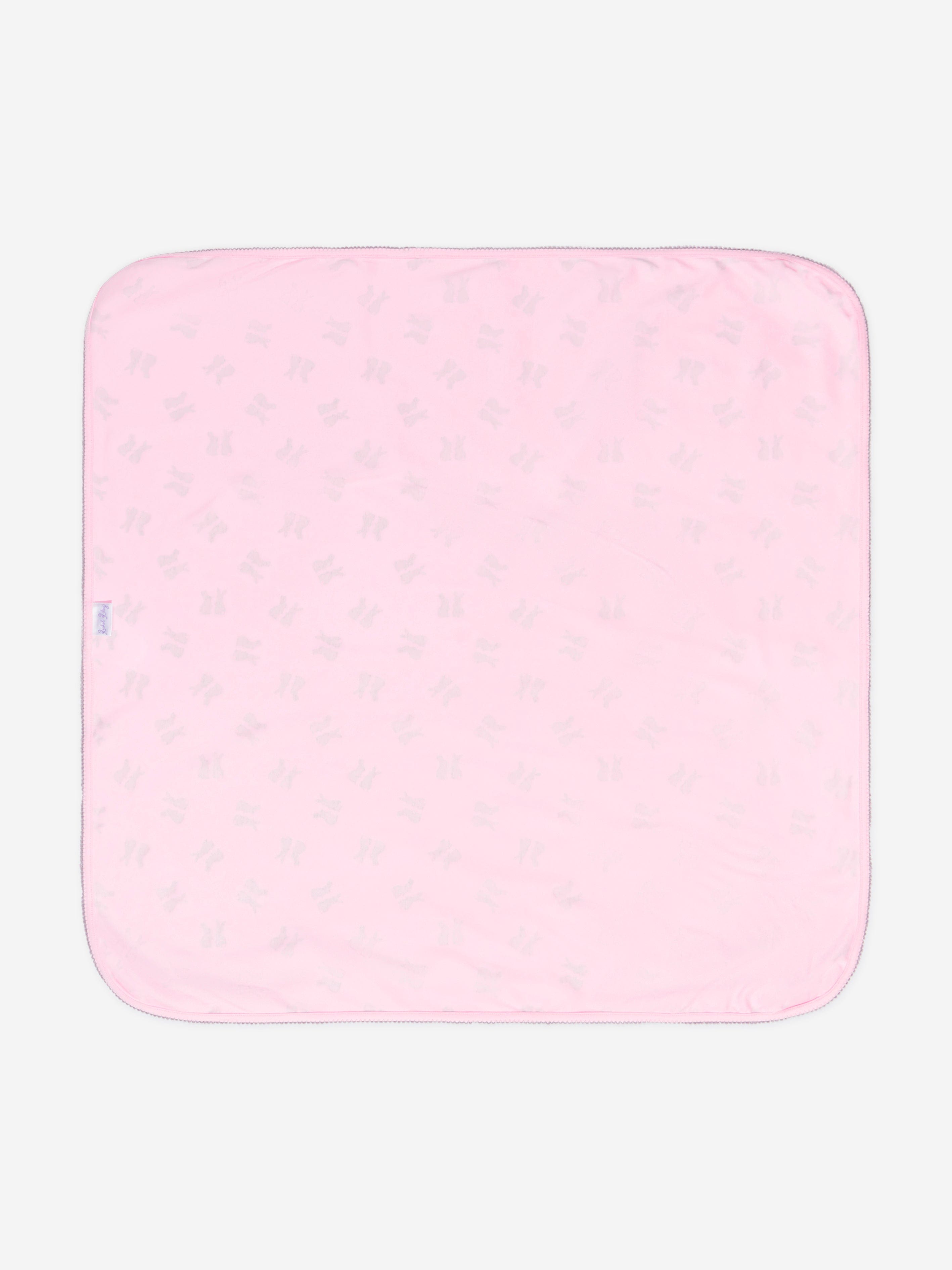 Rachel Riley Baby Girls Bunny Blanket in Pink