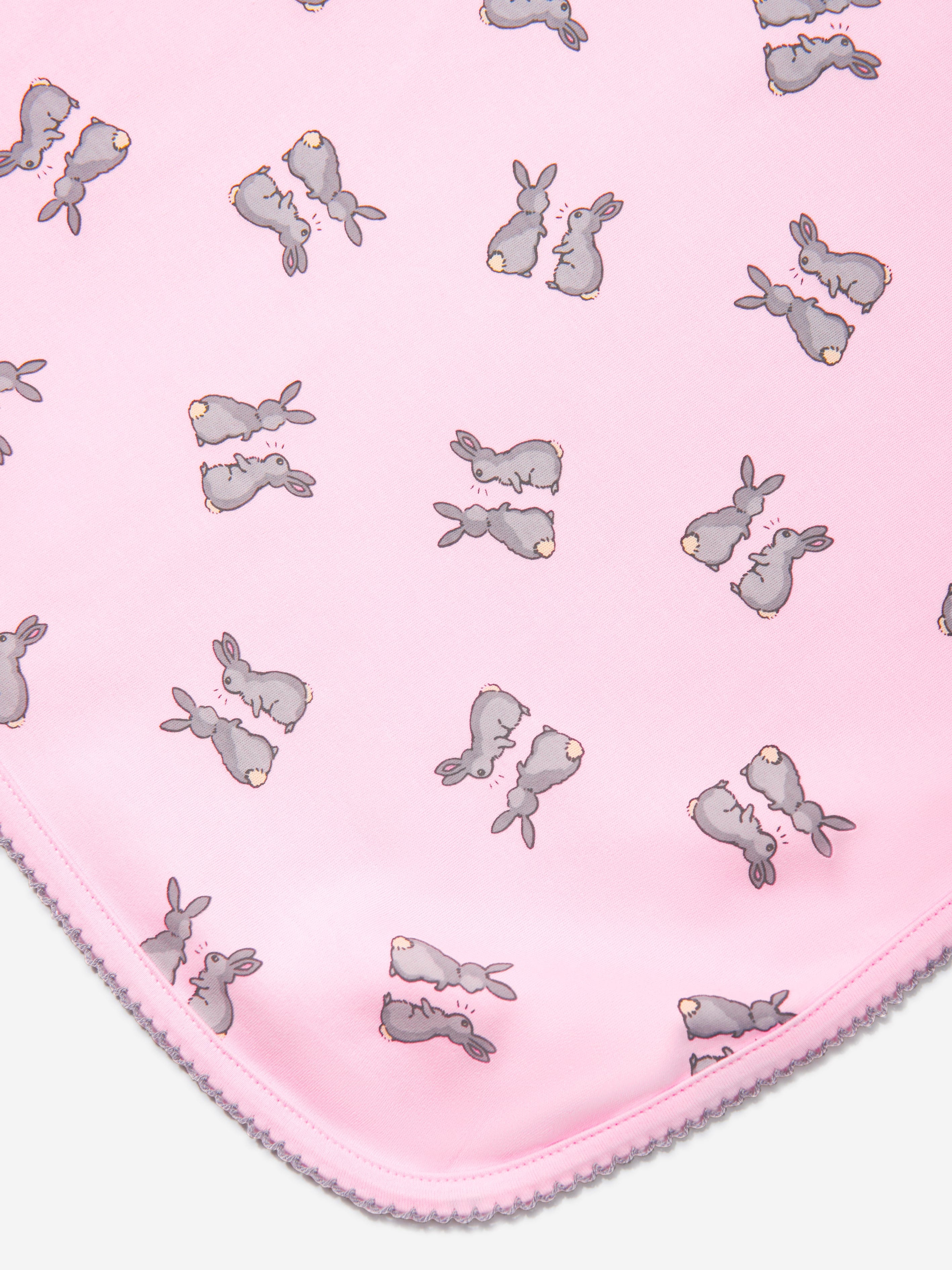 Rachel Riley Baby Girls Bunny Blanket in Pink