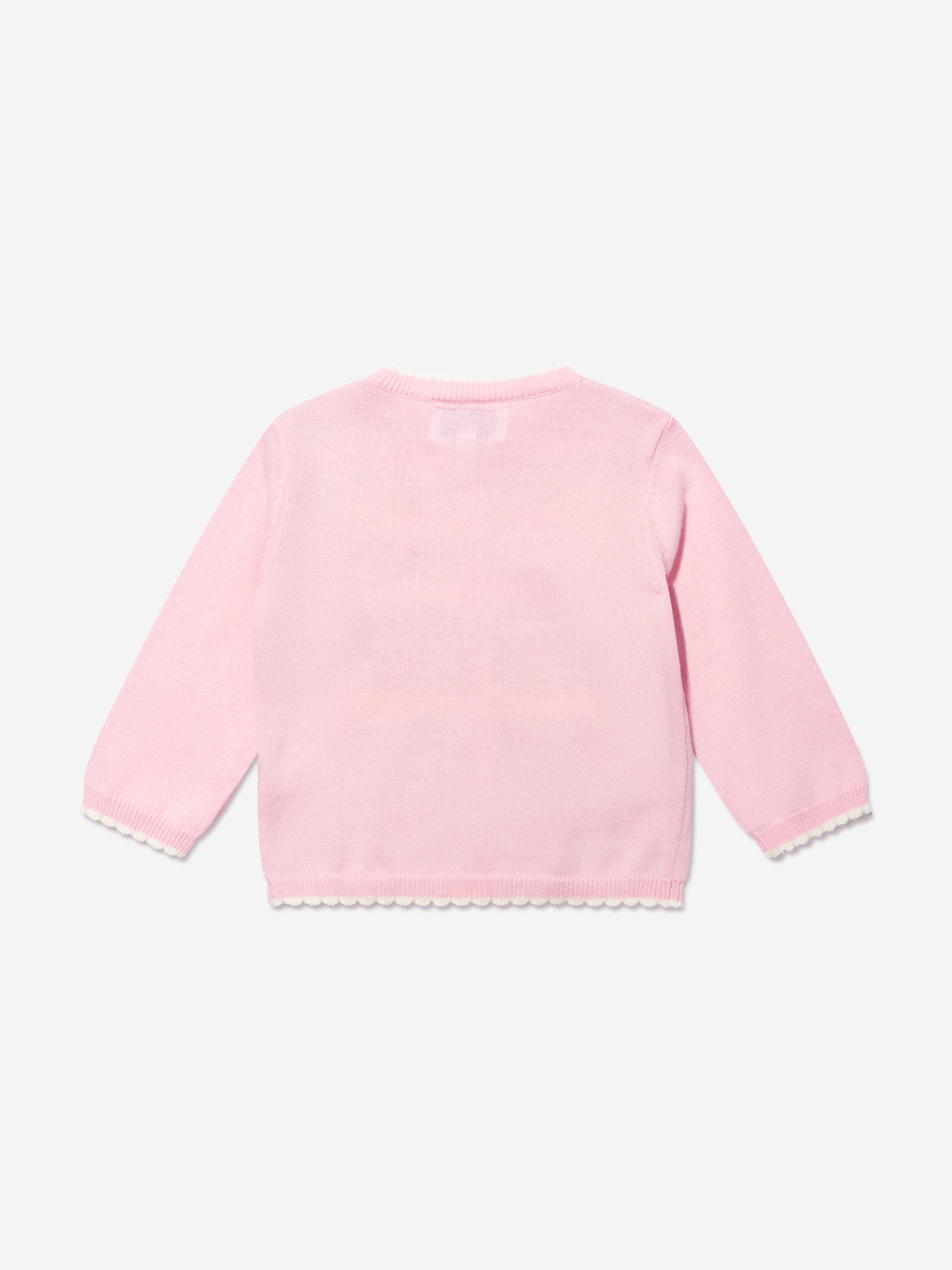 Rachel Riley Baby Girls Ice Cream Cardigan in Pink