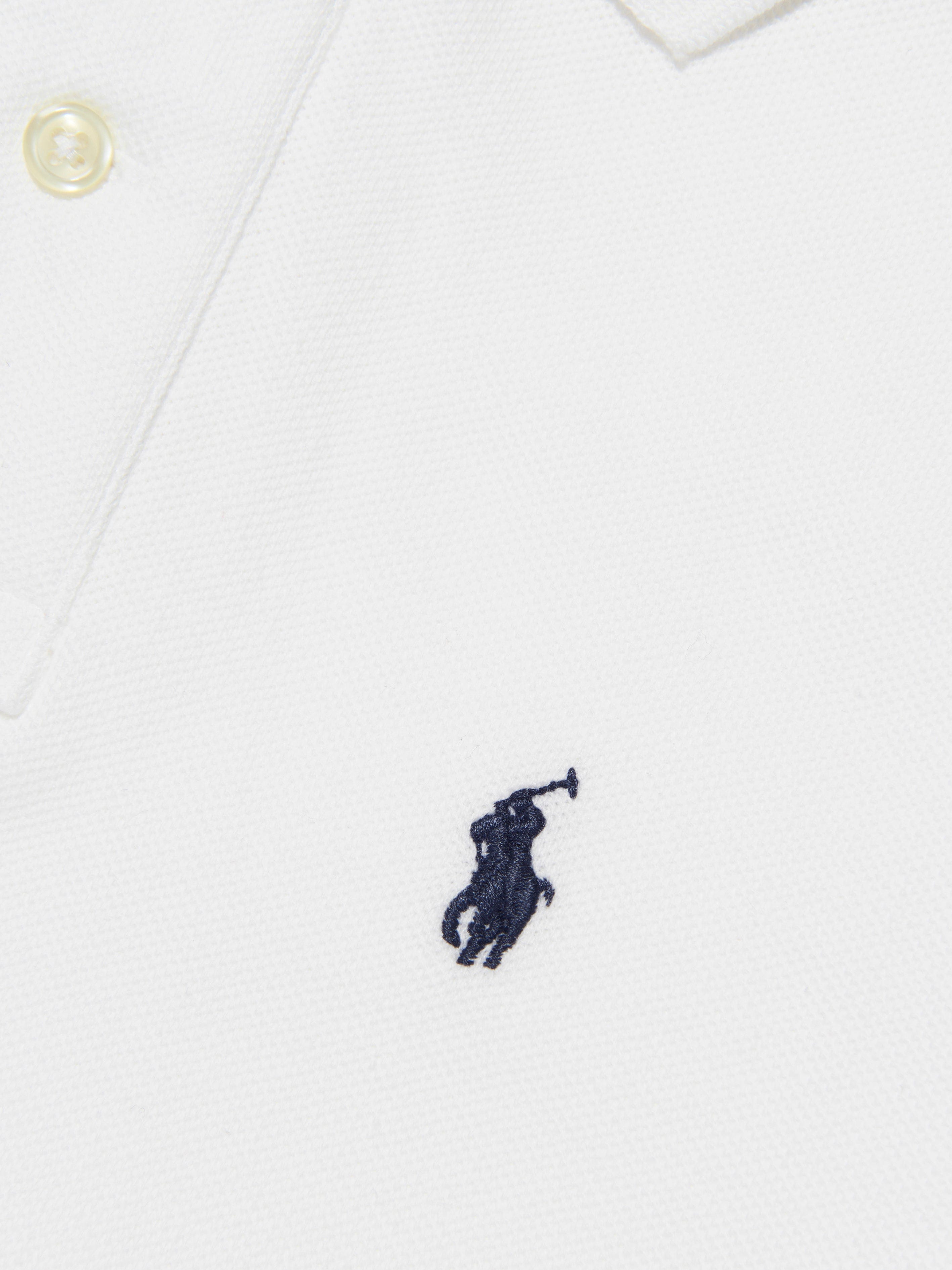 Ralph Lauren Boys Custom Fit Polo Shirt in White