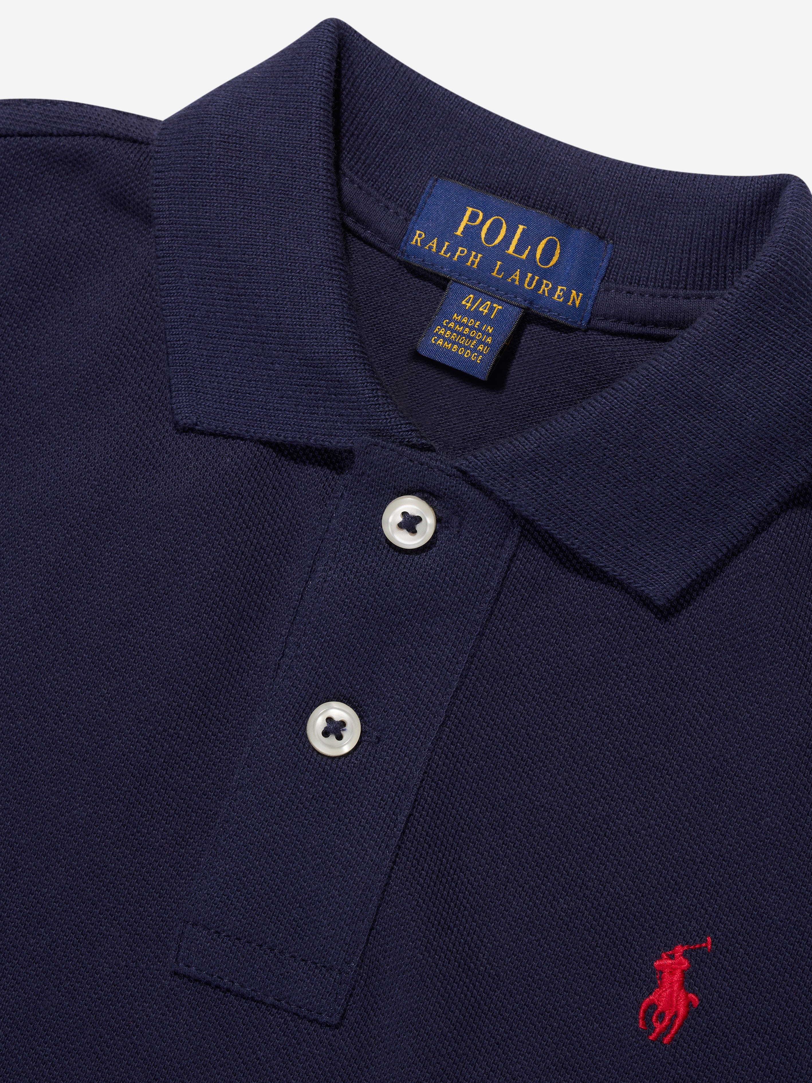 Ralph Lauren Boys Logo Polo Shirt in Navy