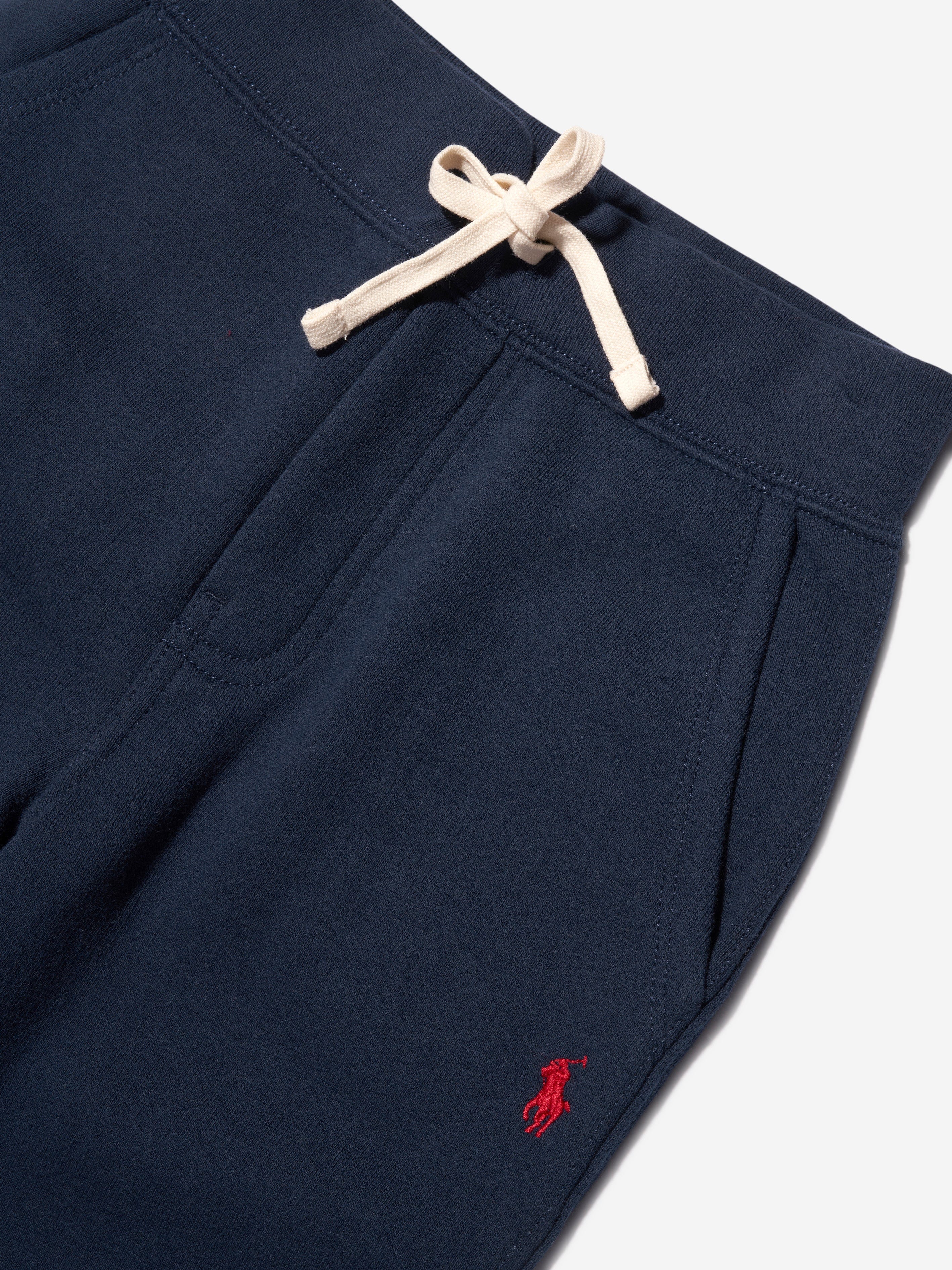 Ralph Lauren Boys Logo Joggers in Navy