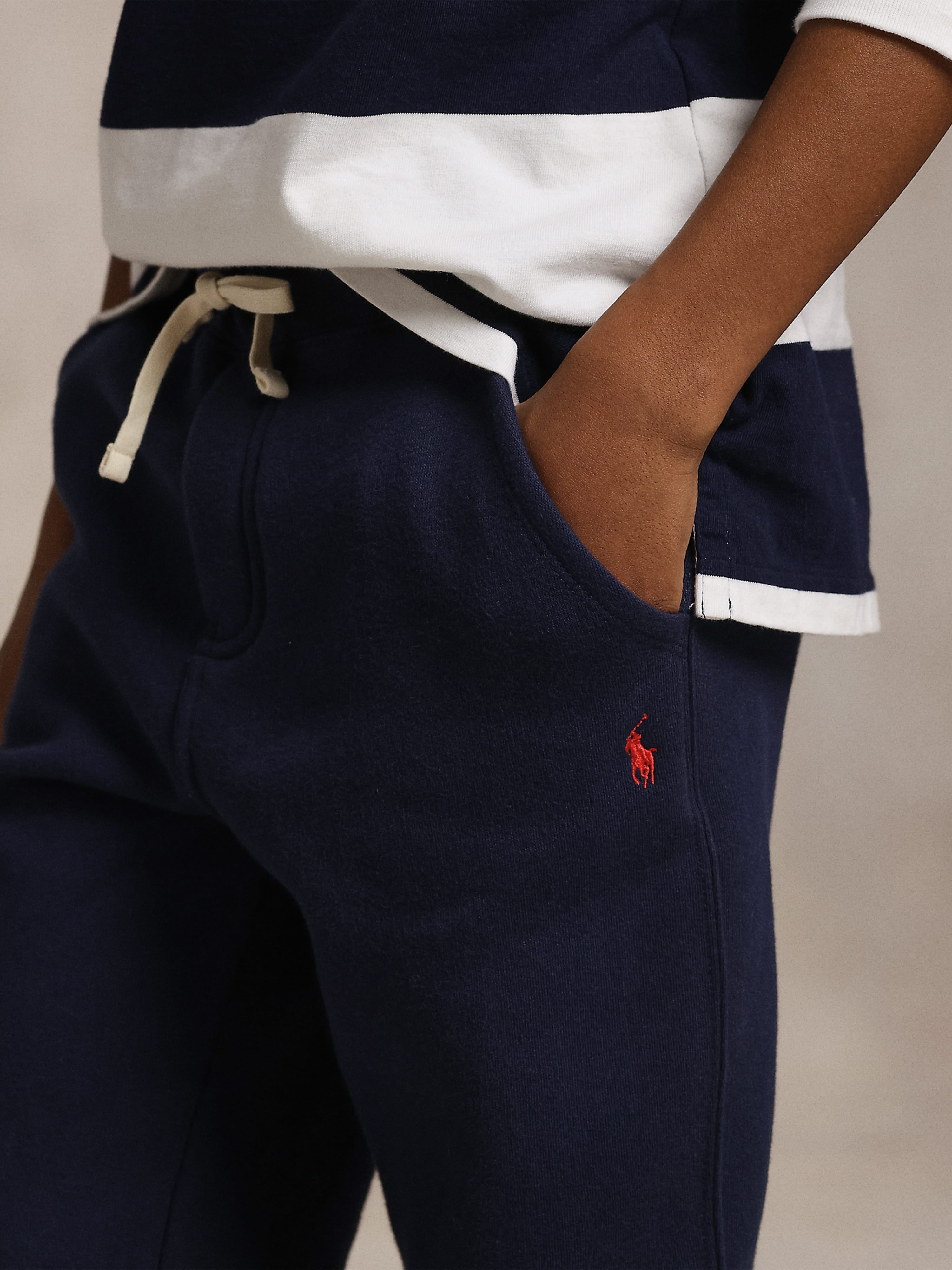 Ralph Lauren Boys Logo Joggers in Navy
