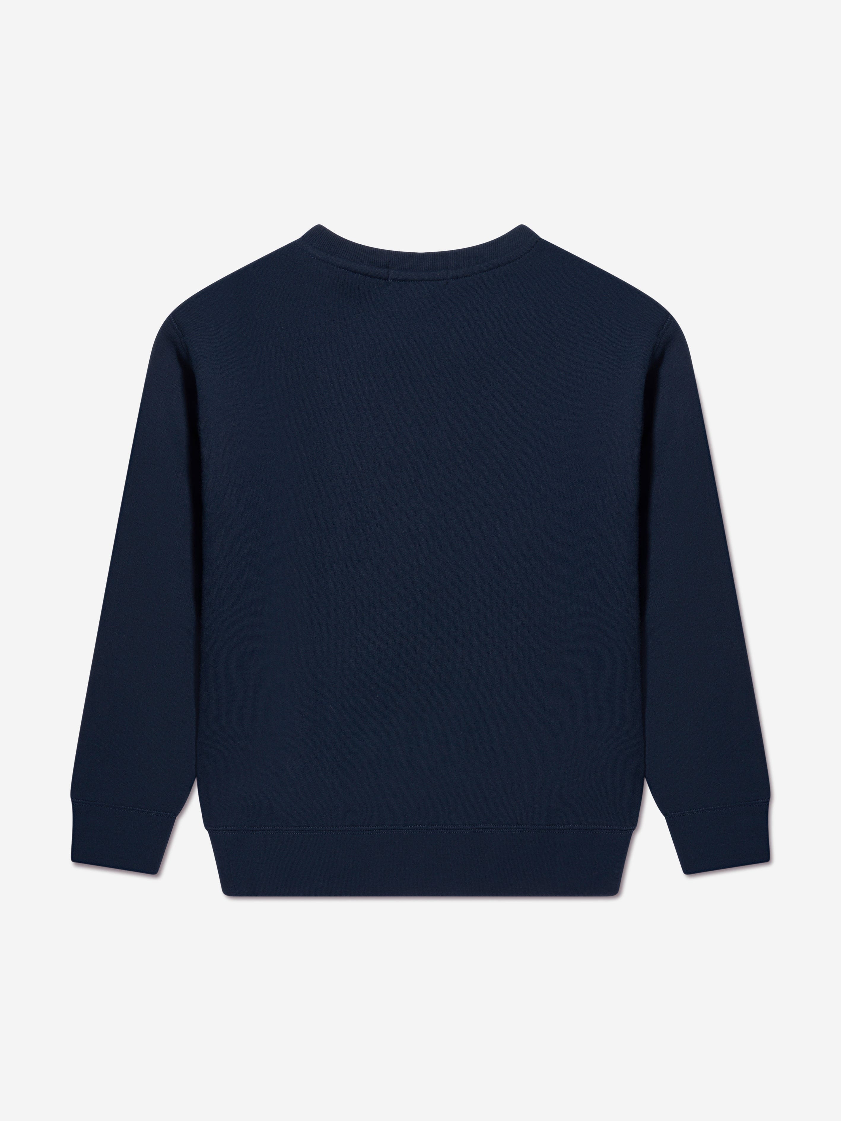 Ralph Lauren Boys Navy Cotton Fleece Sweater