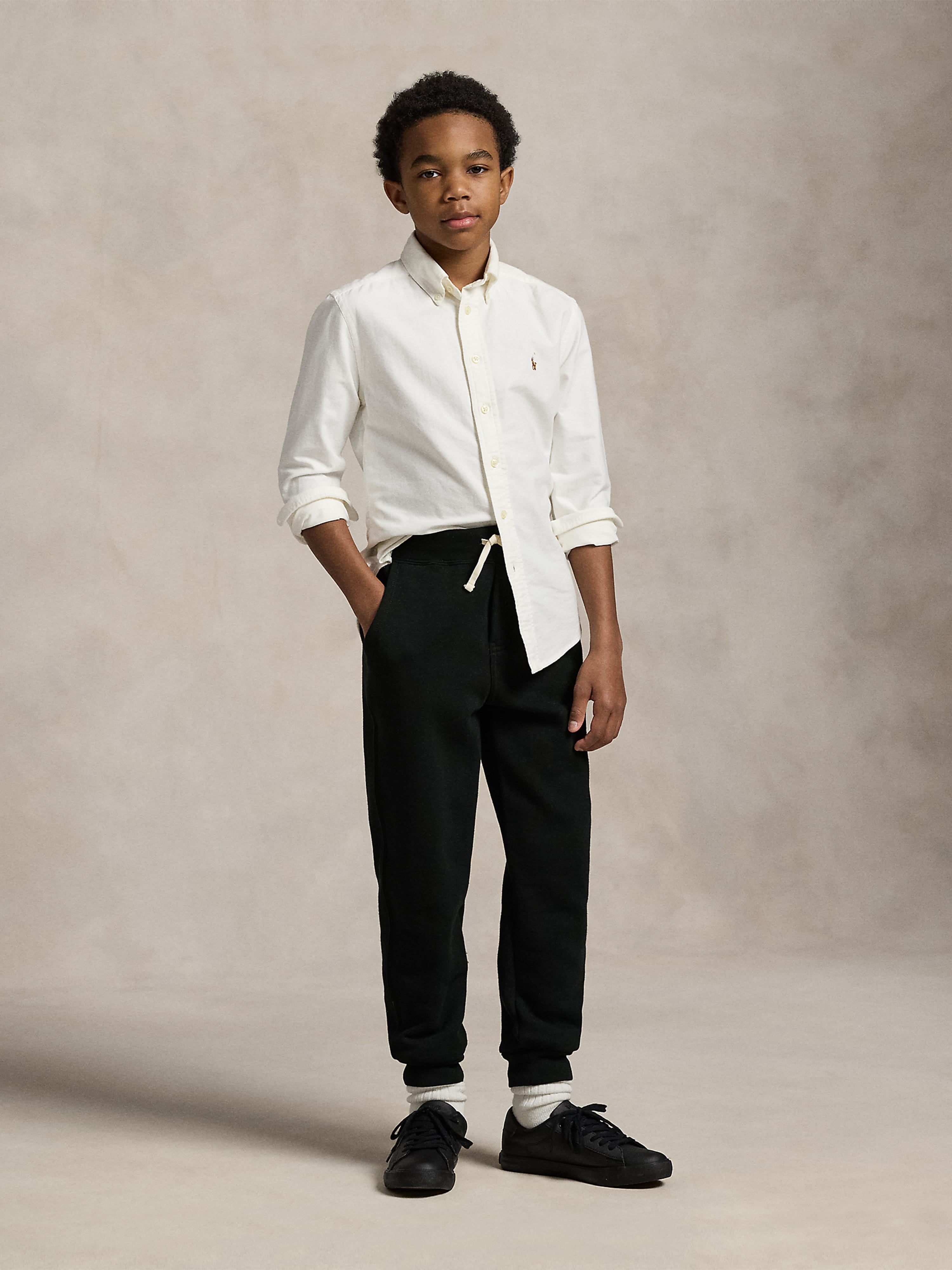 Ralph Lauren Boys Logo Joggers in Black