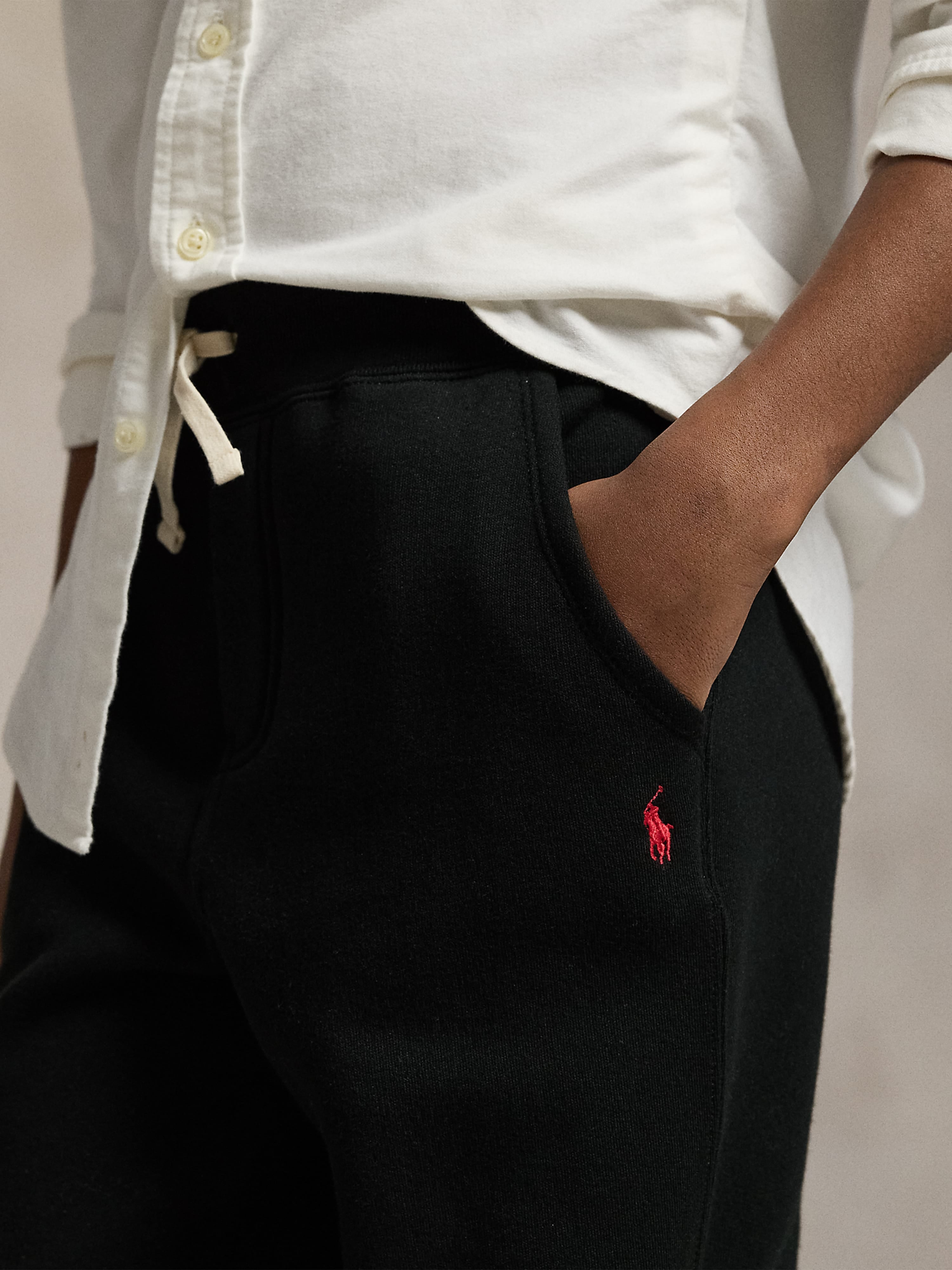 Ralph Lauren Boys Logo Joggers in Black