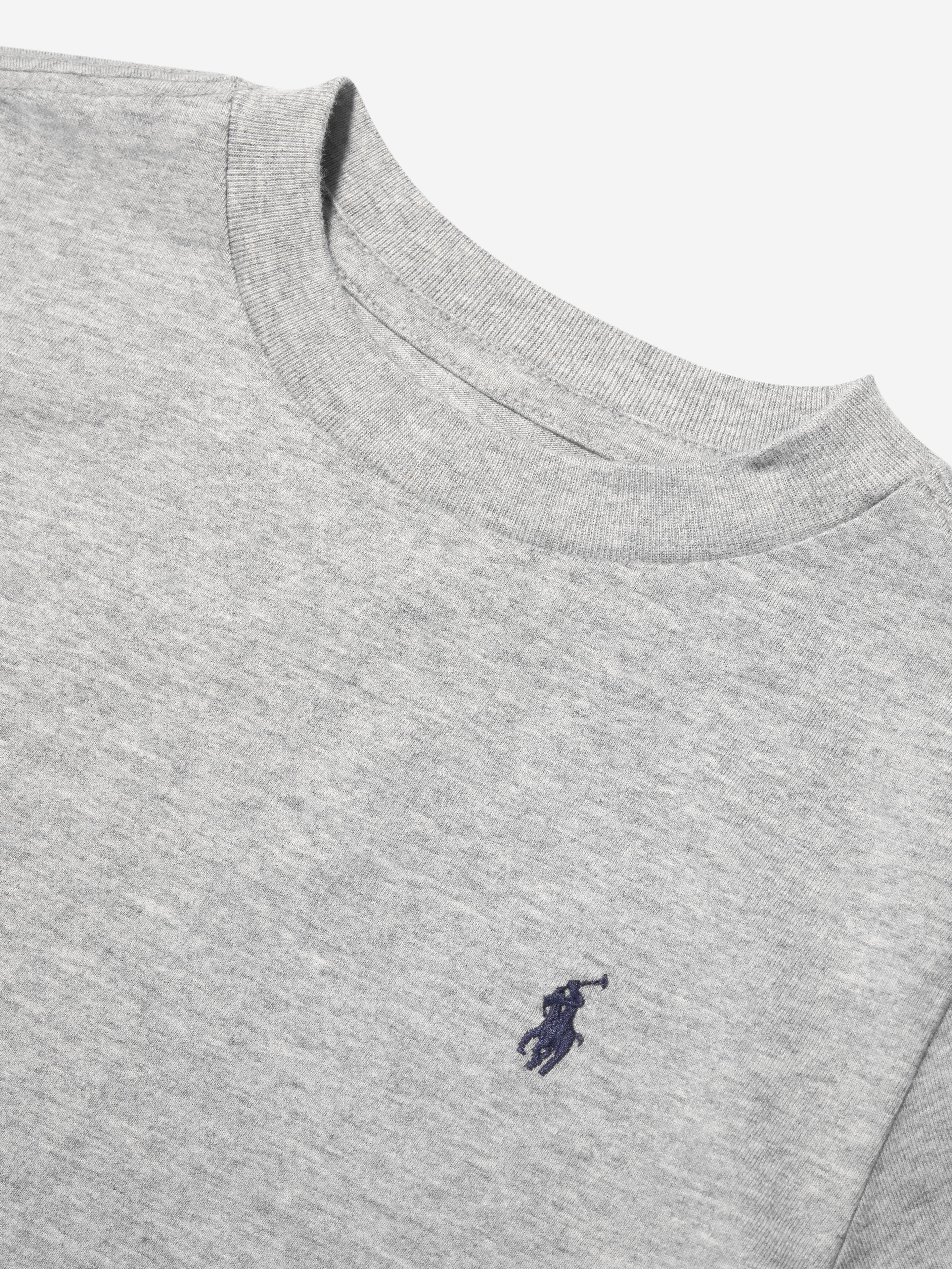 Ralph Lauren Boys Logo T-Shirt in Grey