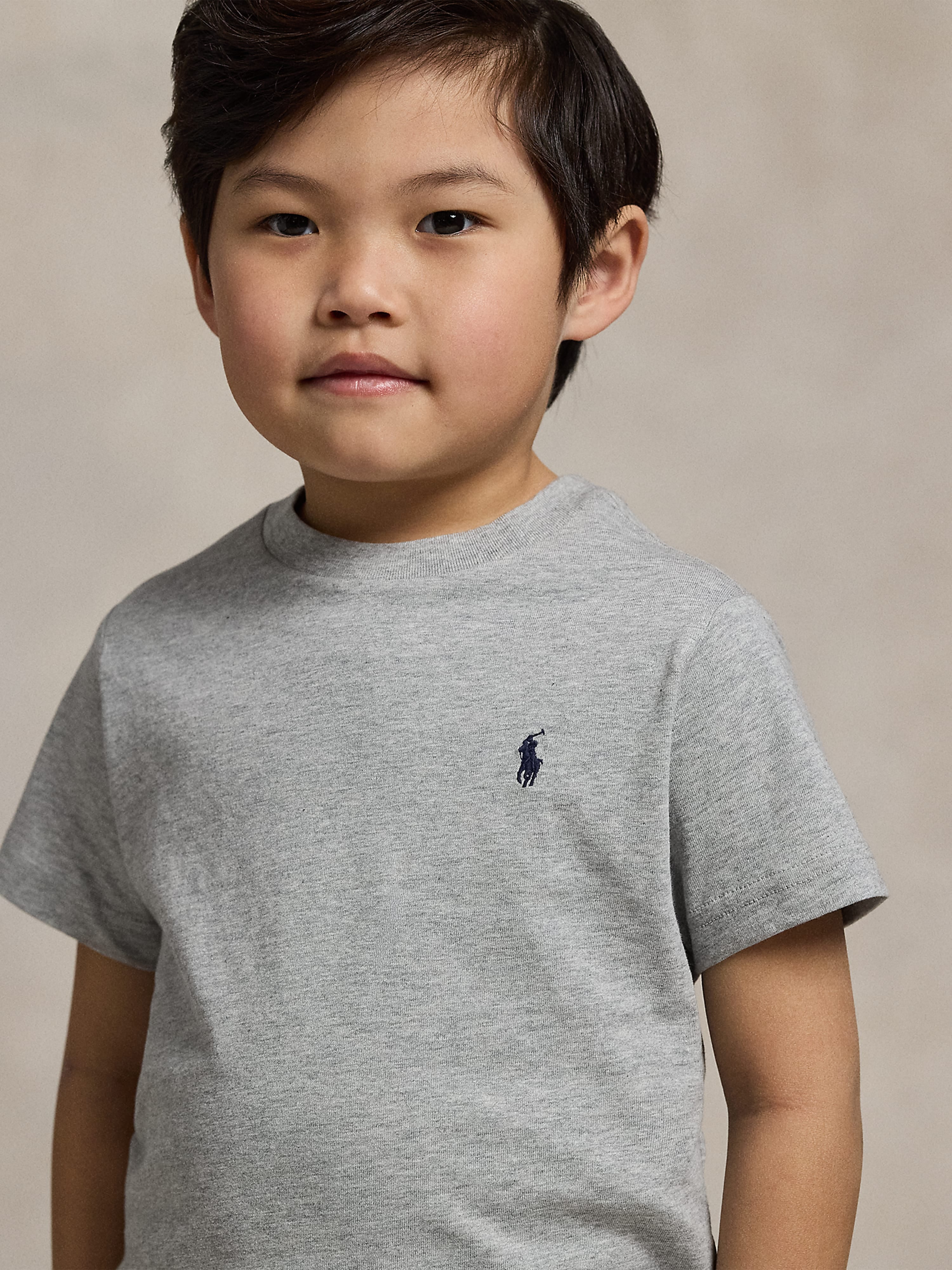 Ralph Lauren Boys Logo T-Shirt in Grey