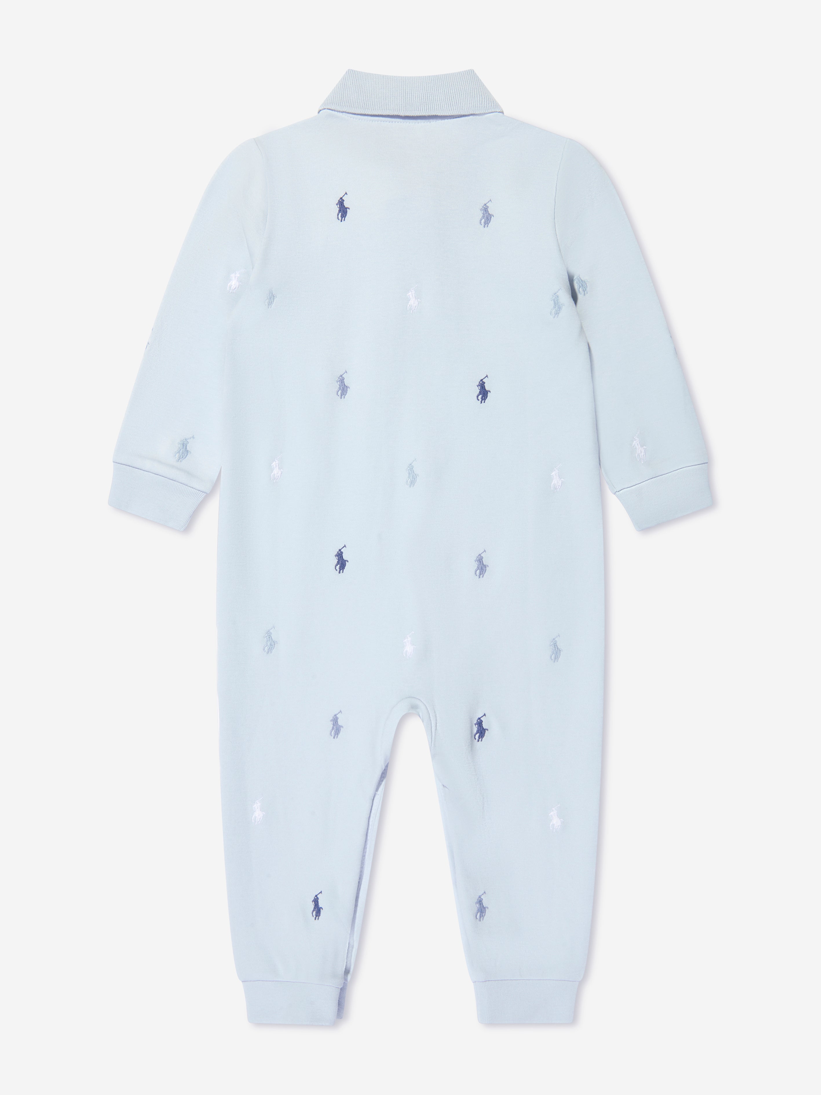 Ralph Lauren Baby Boys Logo Romper in Blue