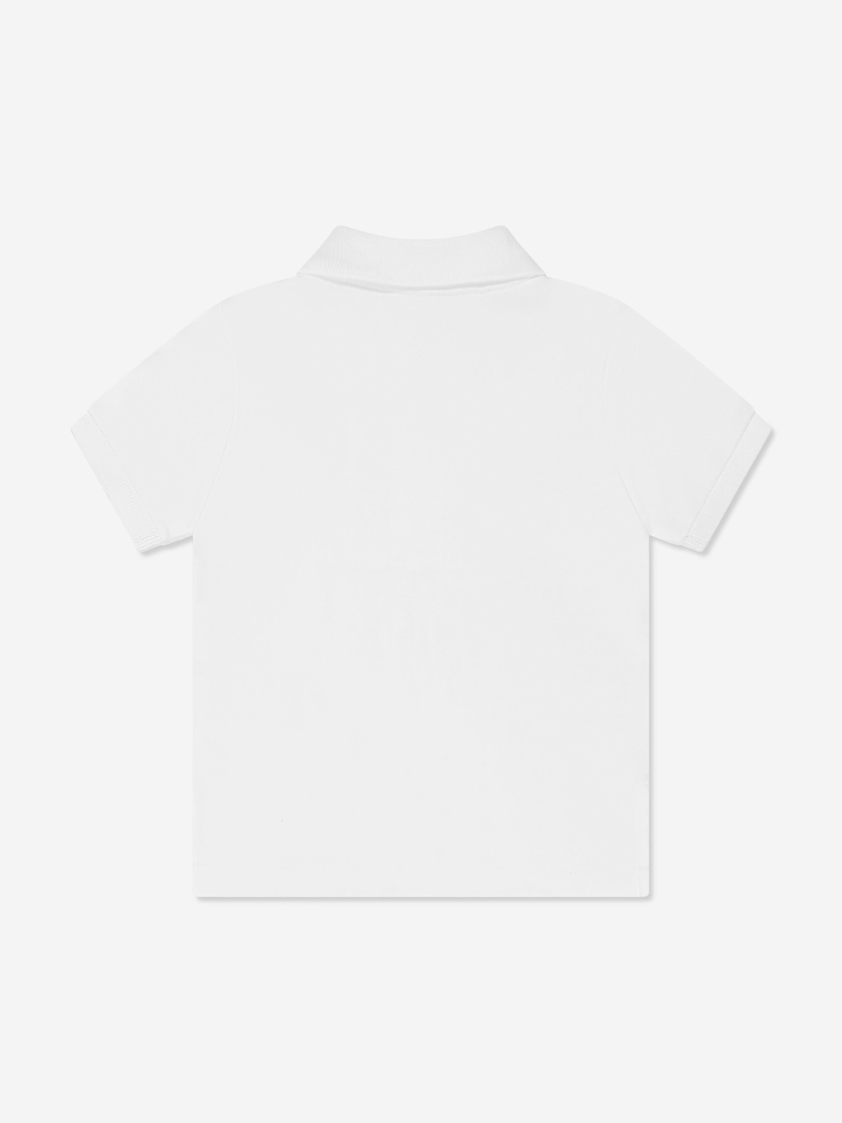 Ralph Lauren Baby Boys Logo Polo Shirt in White