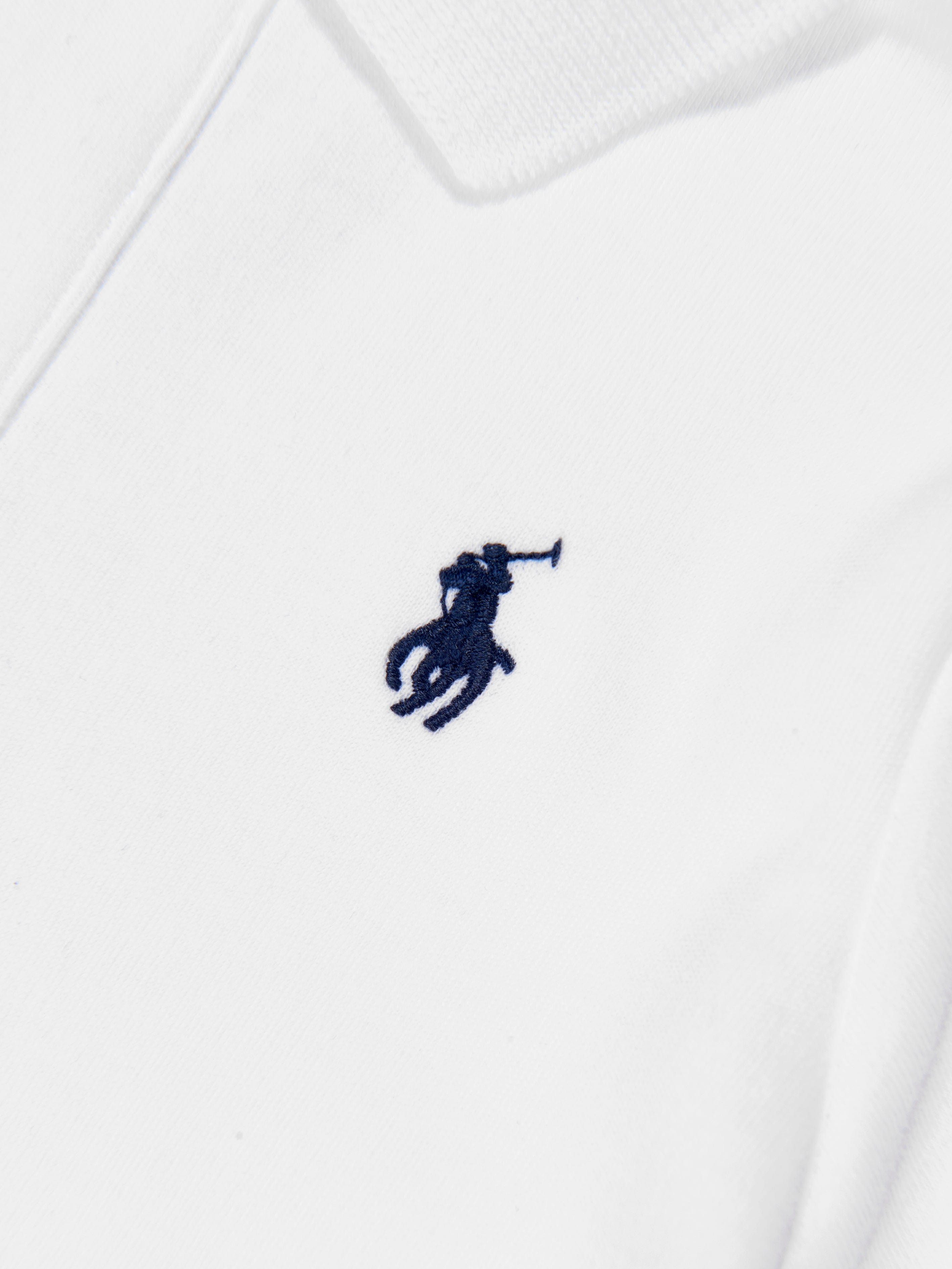 Ralph Lauren Baby Boys Logo Polo Shirt in White