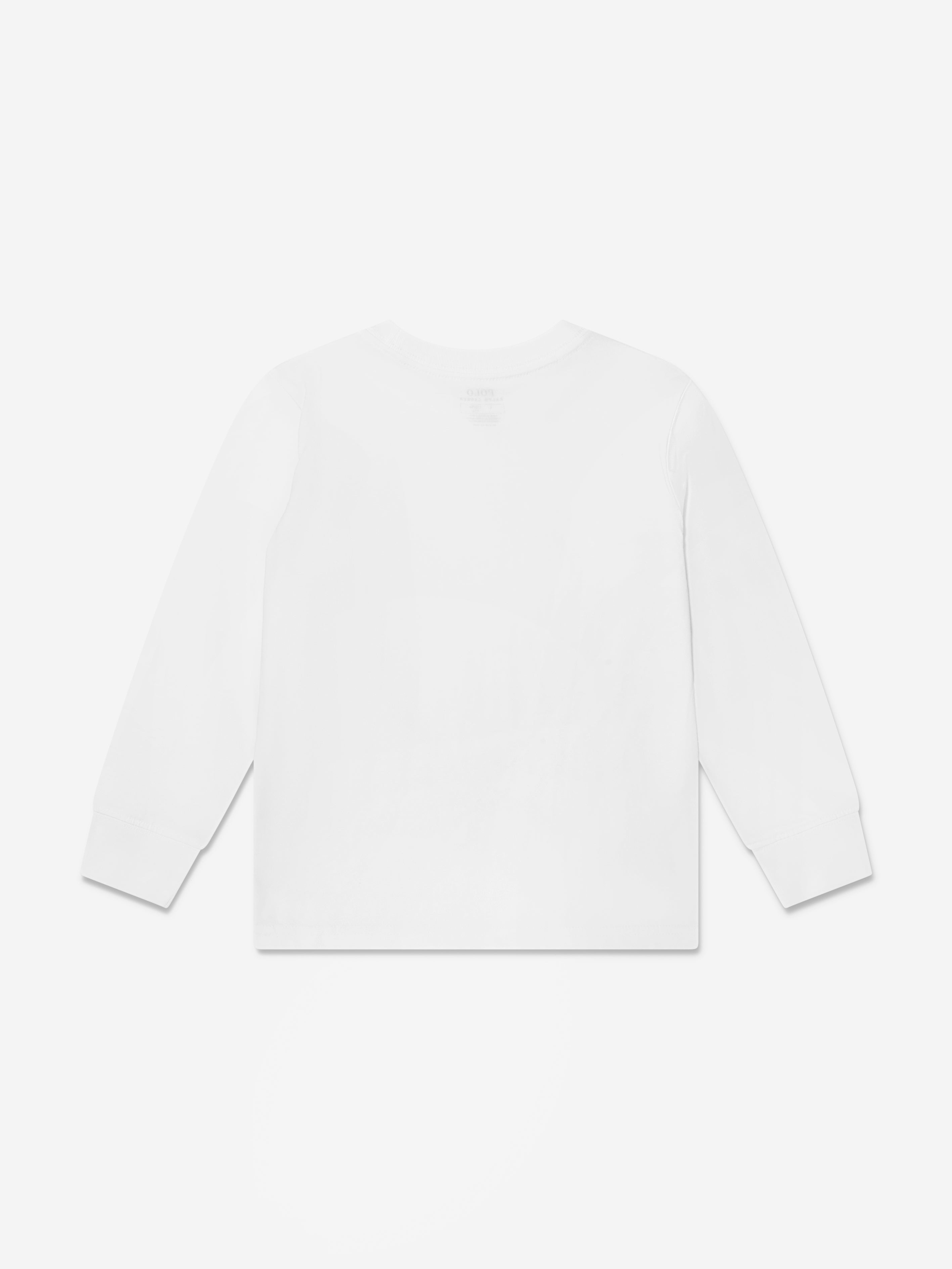 Ralph Lauren Boys Long Sleeve T-Shirt in White