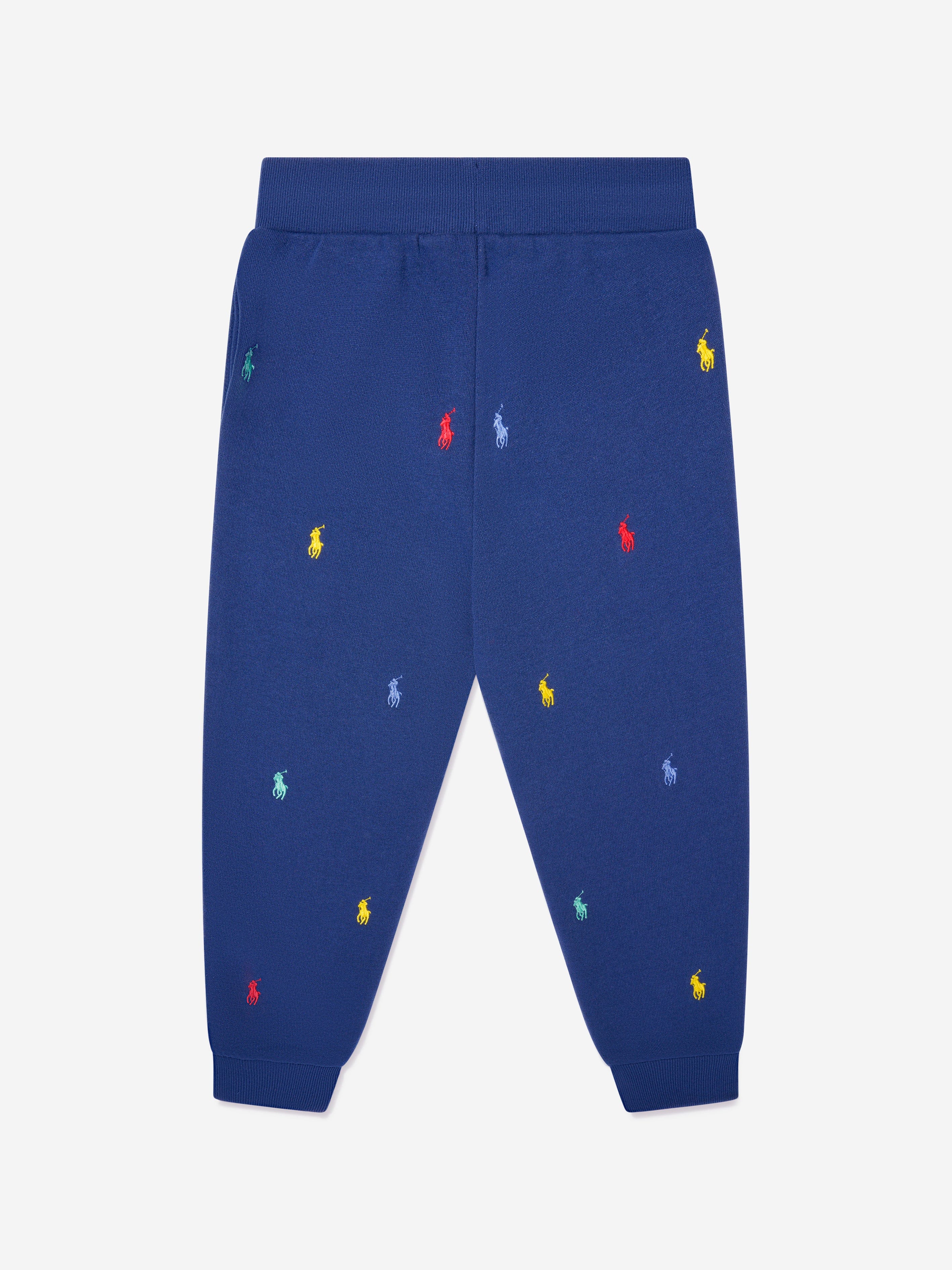 Ralph Lauren Boys Logo Joggers in Navy