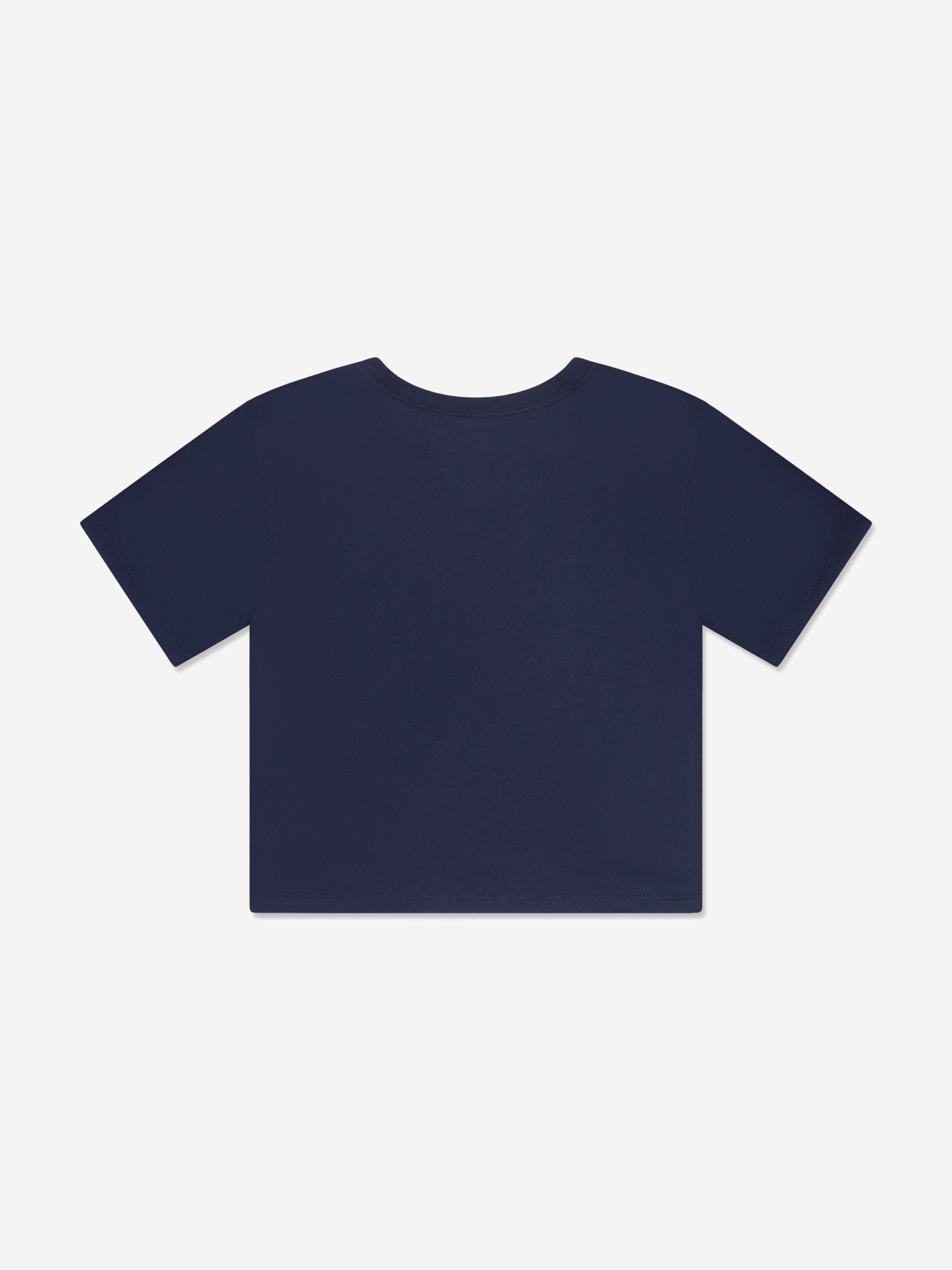 Ralph Lauren Girls Varsity Polo T-Shirt in Navy