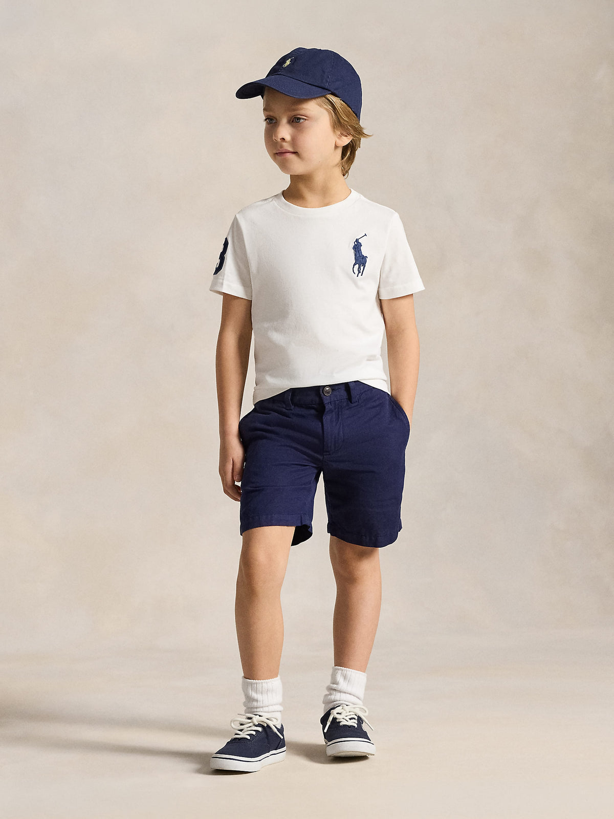 Ralph Lauren Boys Logo T-Shirt in White