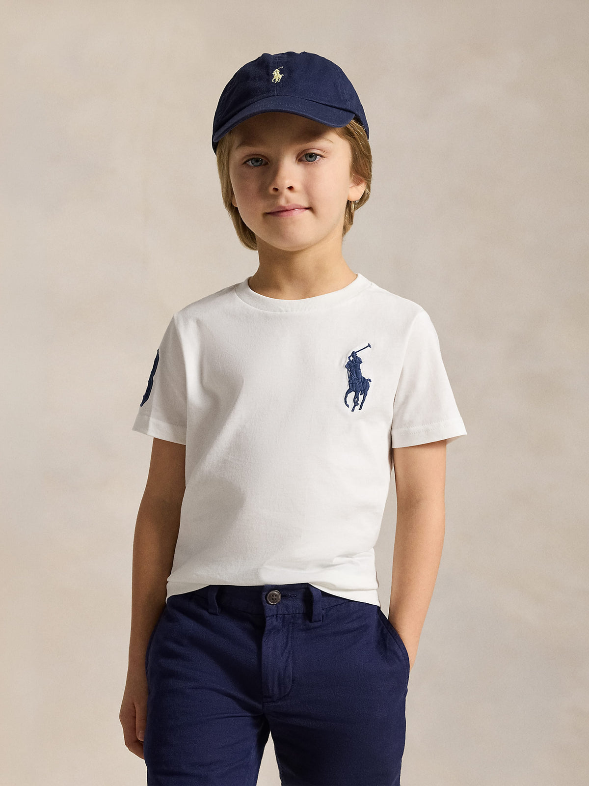 Ralph Lauren Boys Logo T-Shirt in White