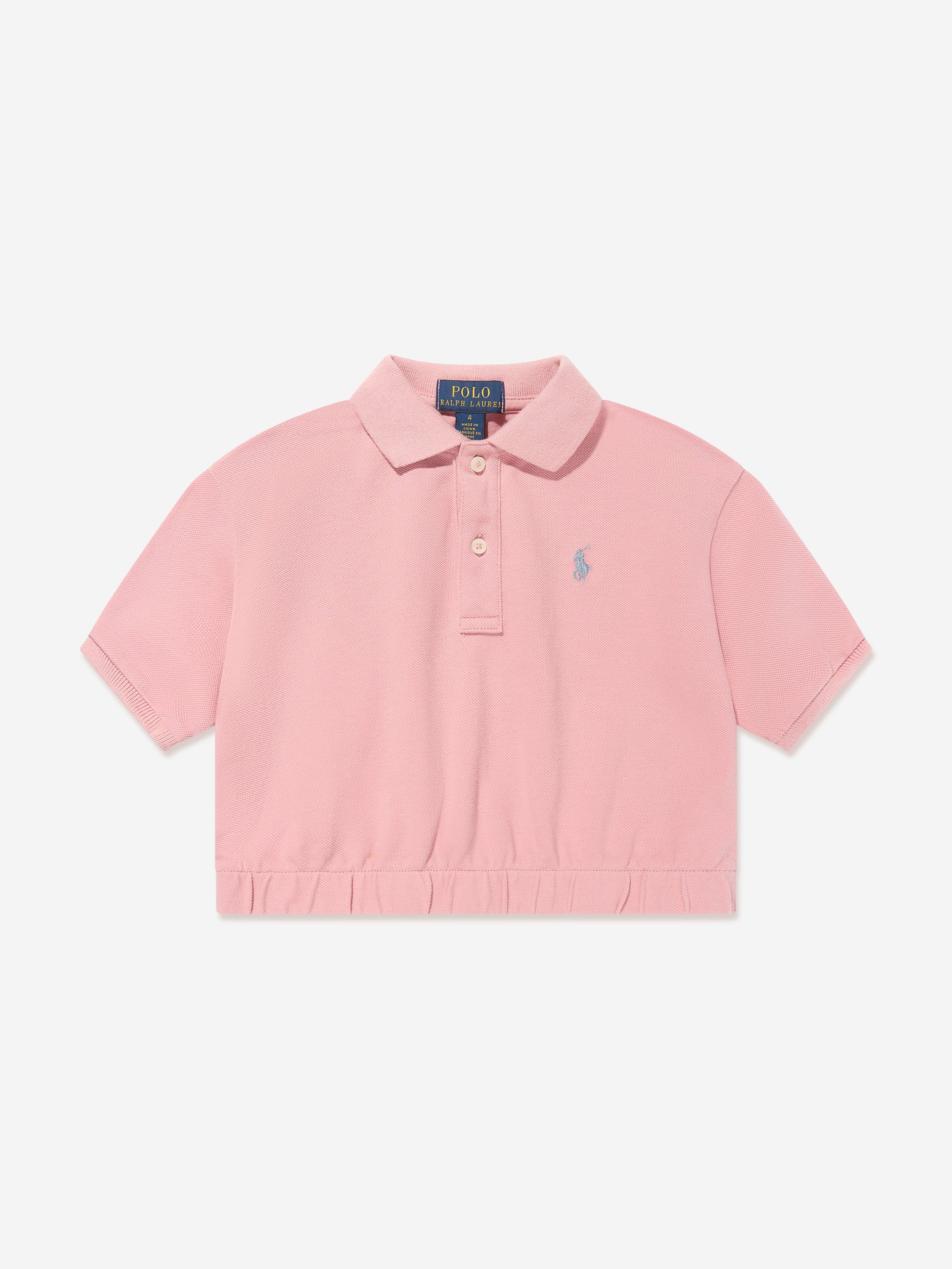 Ralph Lauren Girls Polo Shirt in Pink