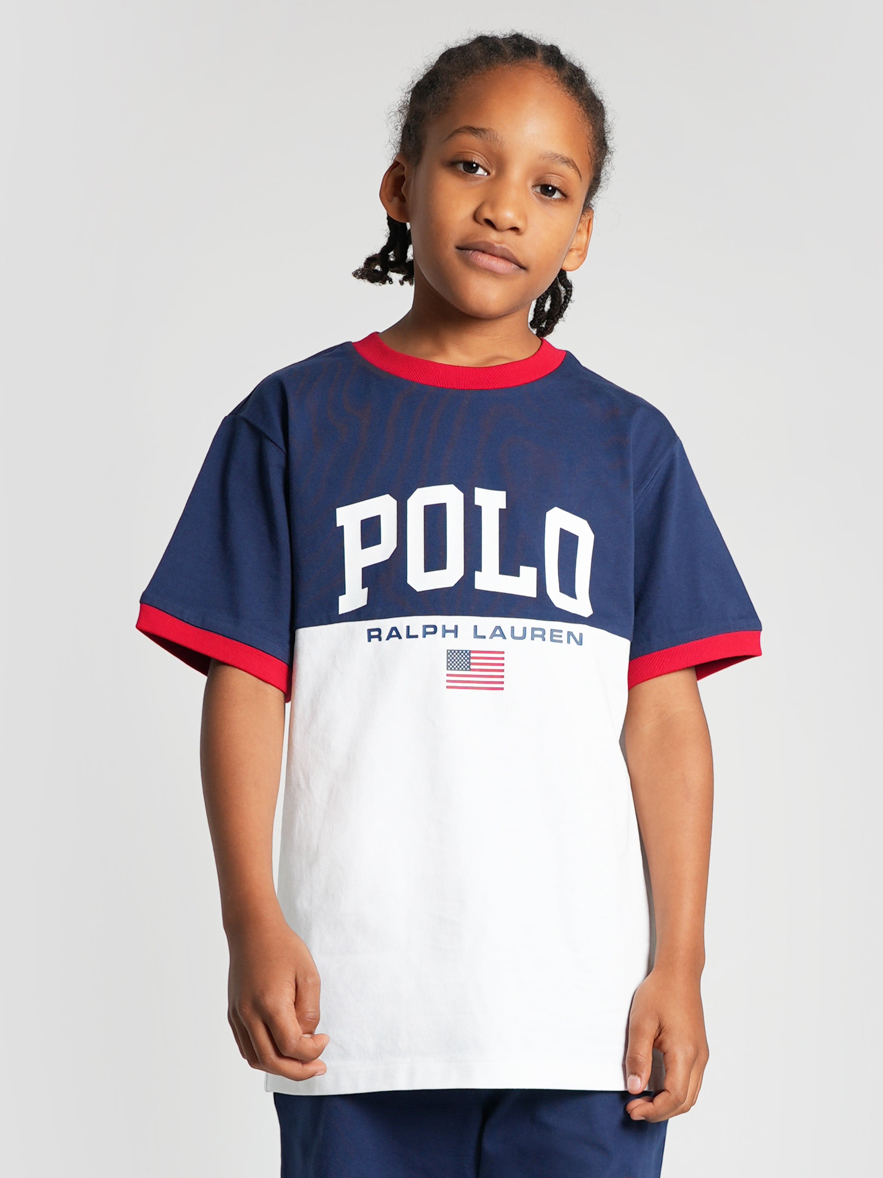 Ralph Lauren Boys Polo T-Shirt in White