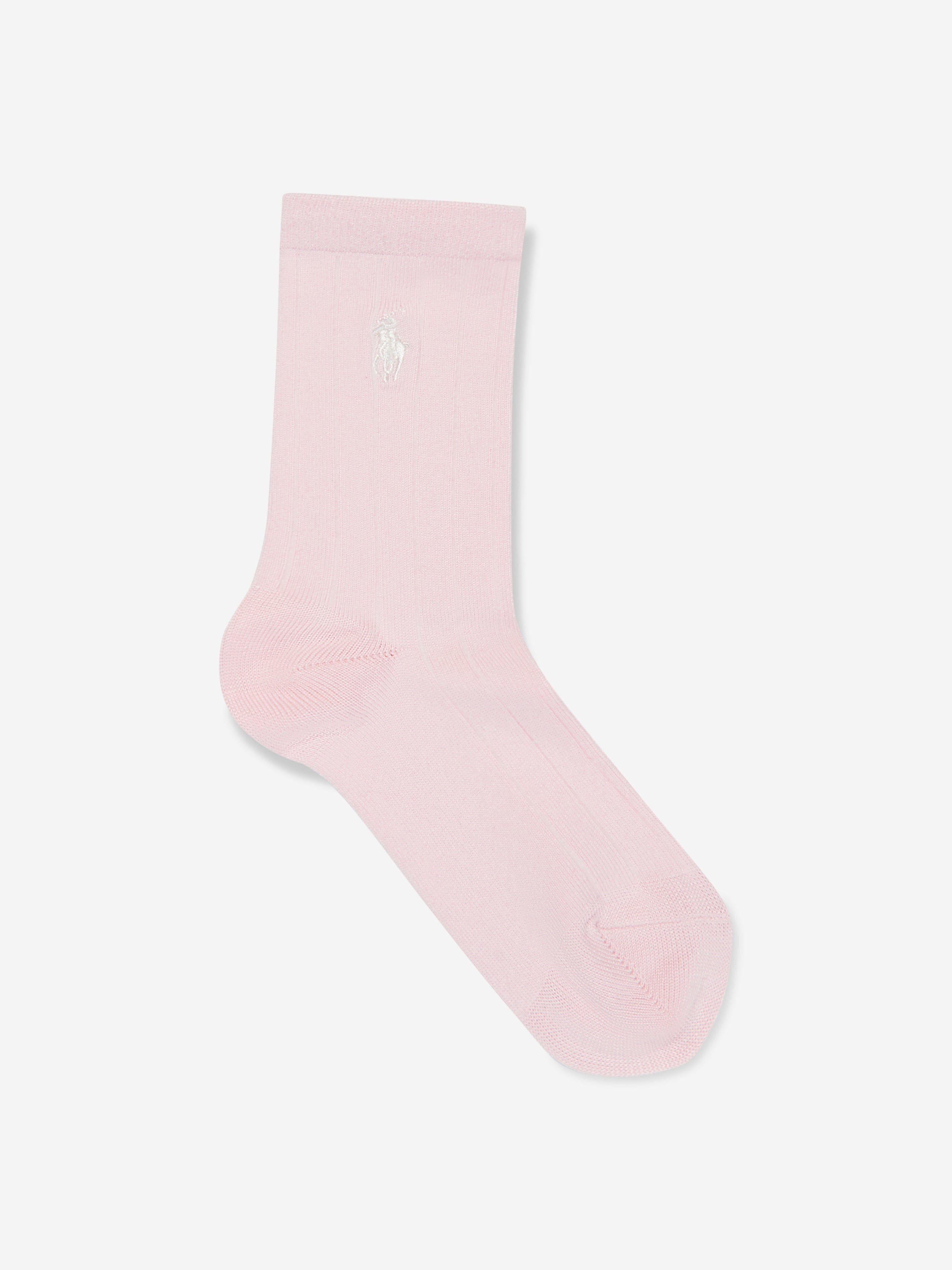 Ralph Lauren Girls Soft Rib 3 Pack Socks Set in Multicolour