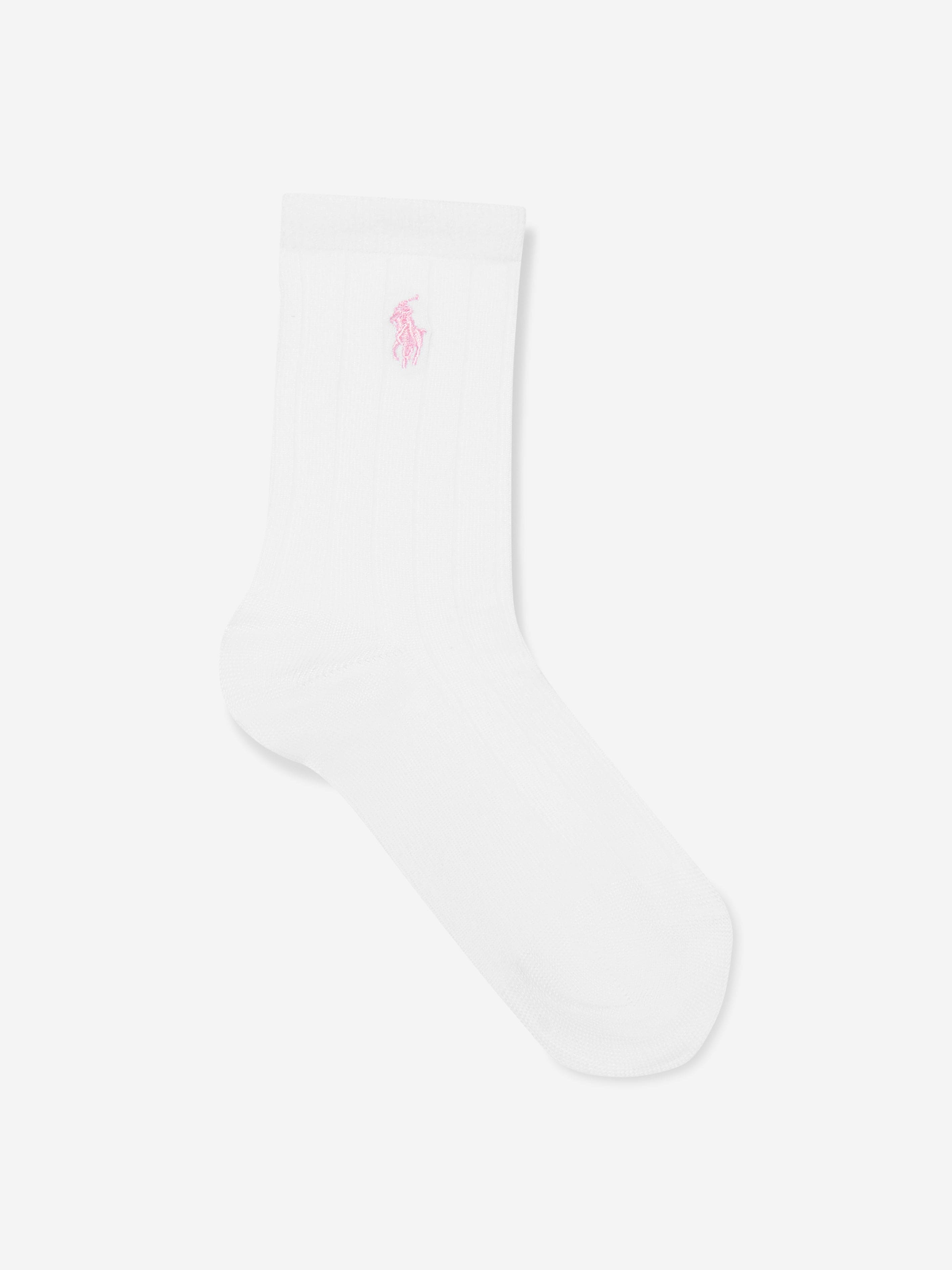 Ralph Lauren Girls Soft Rib 3 Pack Socks Set in Multicolour