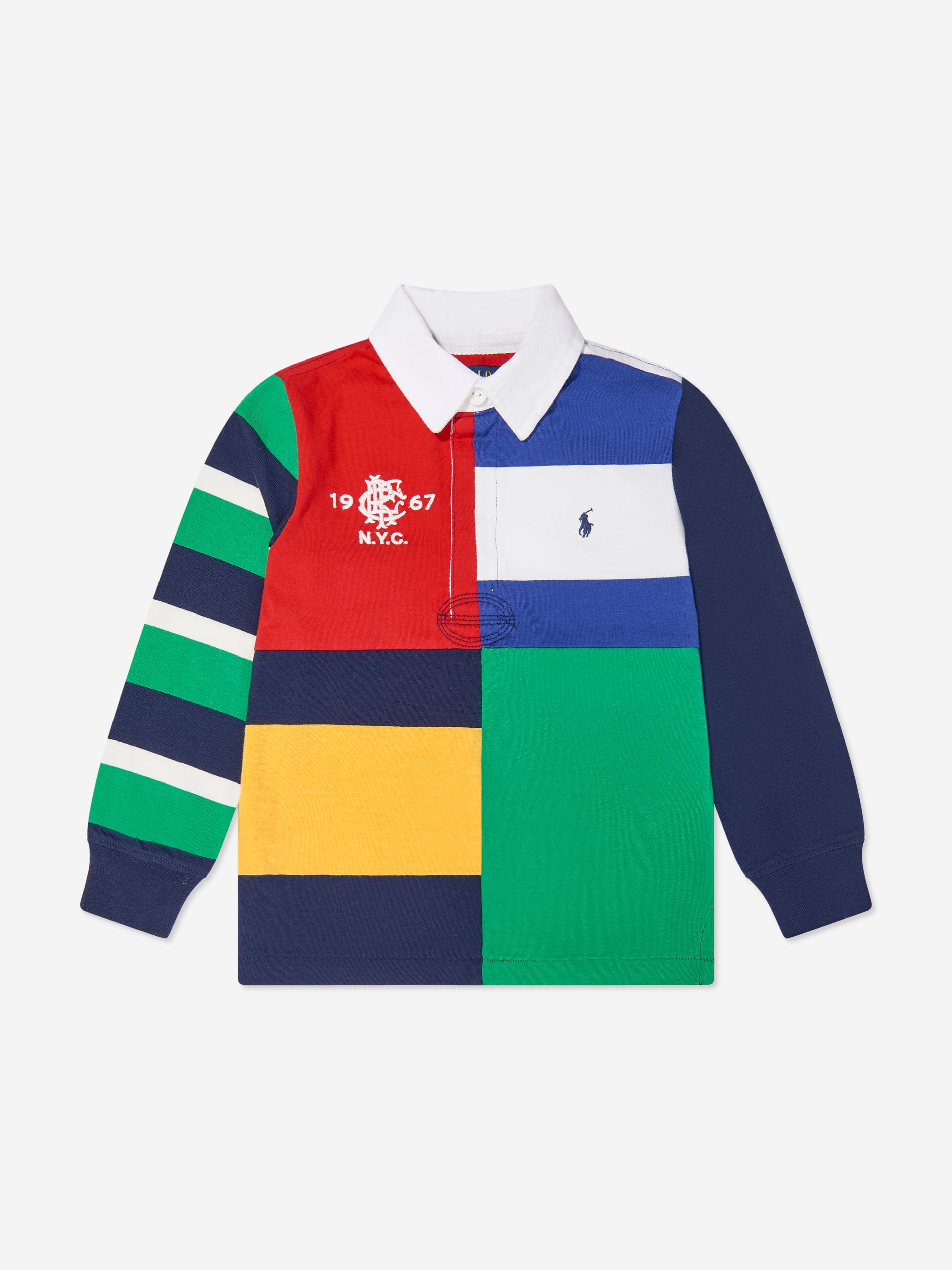 Boys Jersey Rugby Shirt in Multicolour