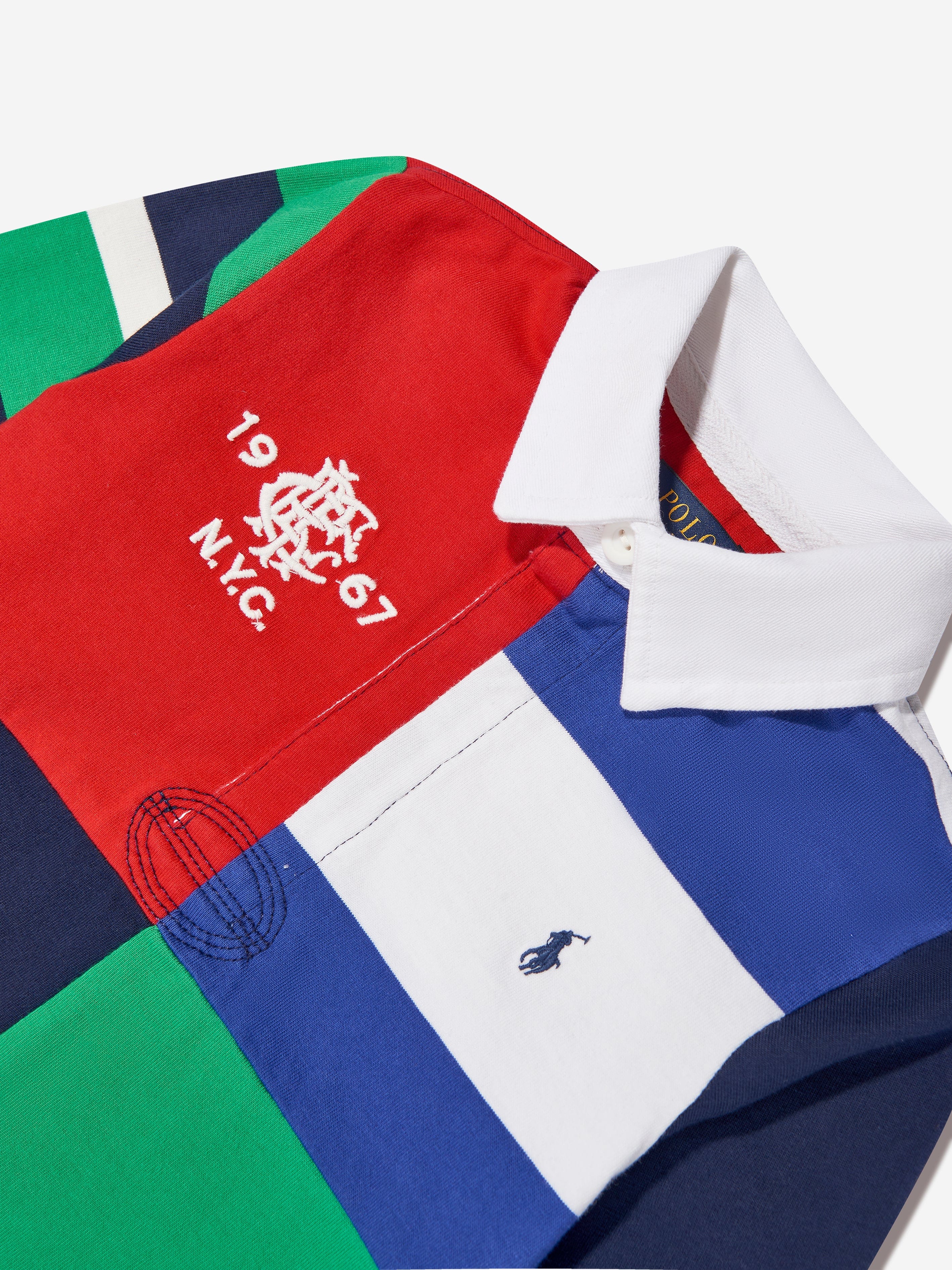 Boys Jersey Rugby Shirt in Multicolour