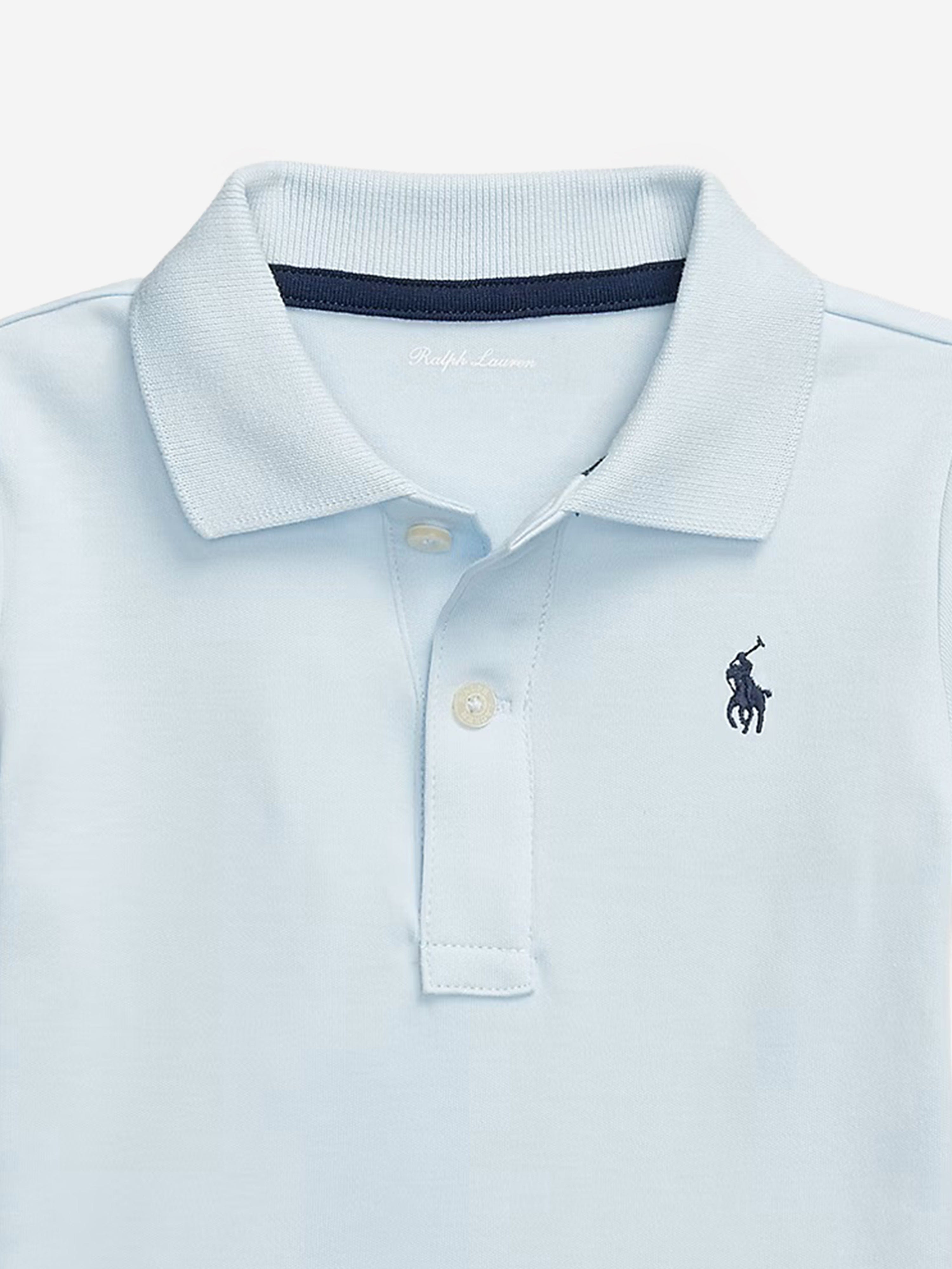 Ralph Lauren Baby Boys Polo Bodysuit in Blue