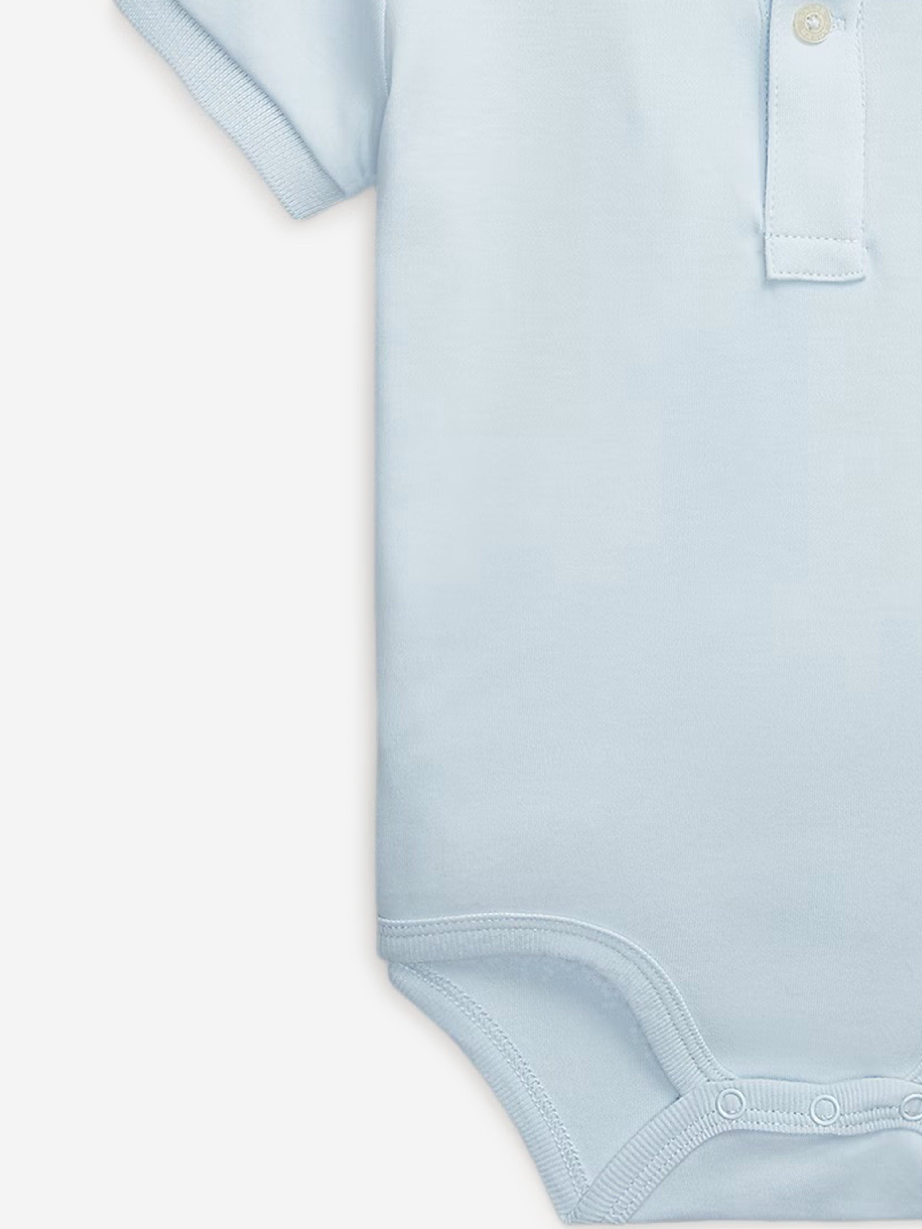 Ralph Lauren Baby Boys Polo Bodysuit in Blue