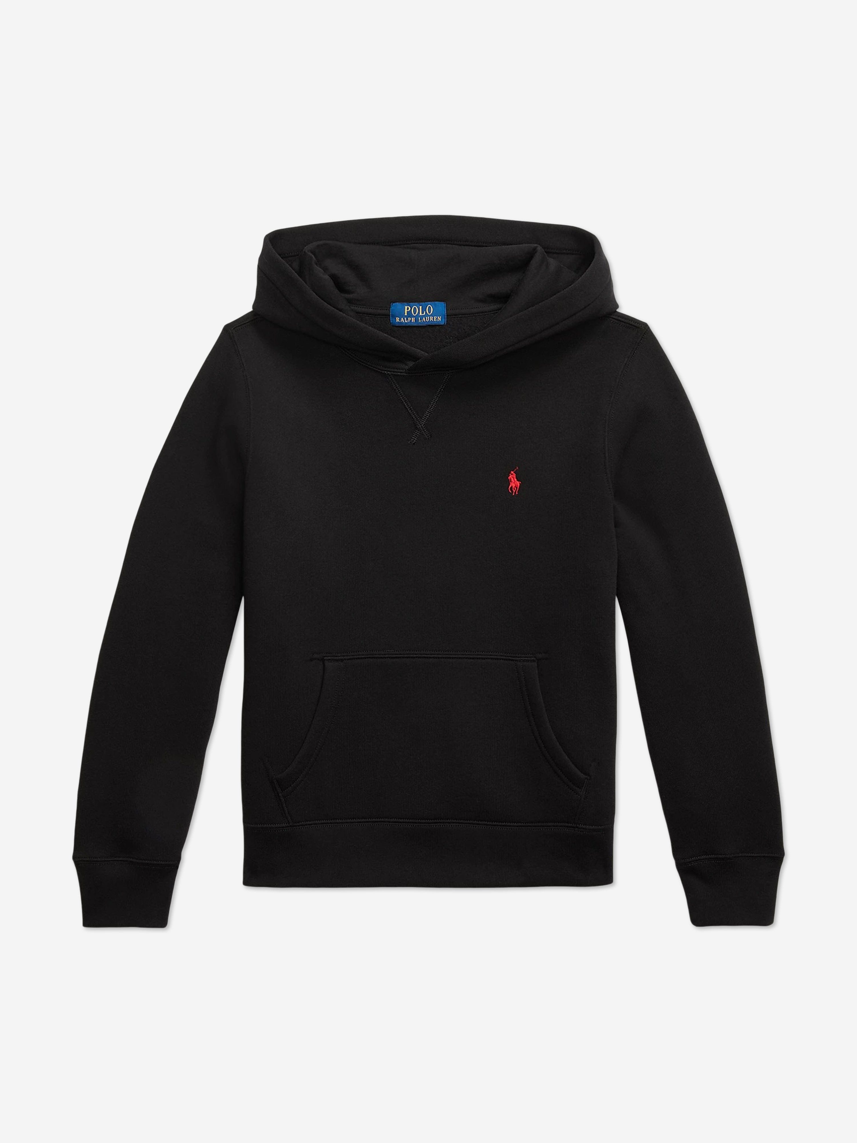 Ralph Lauren Boys Logo Hoodie in Black