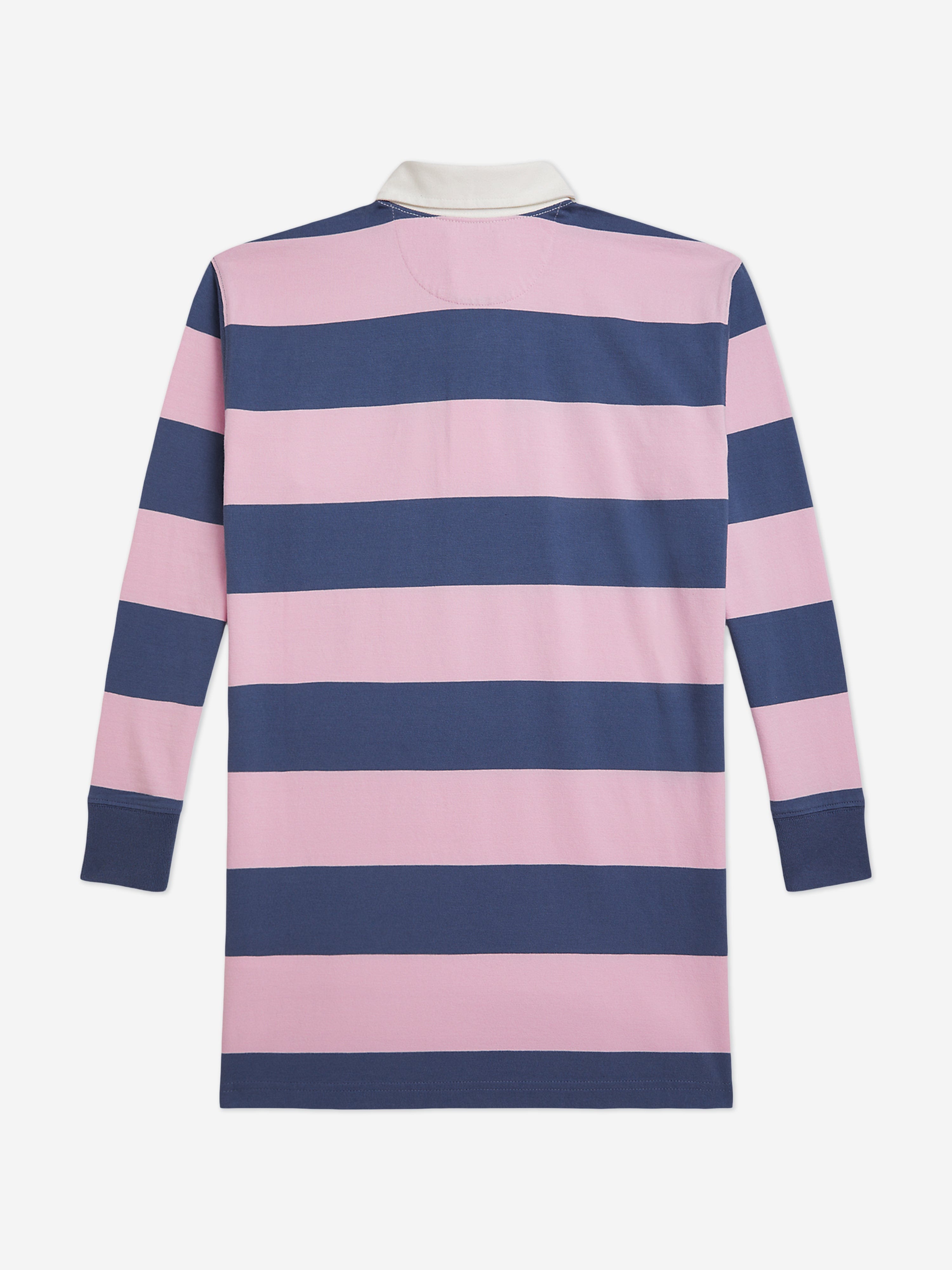 Ralph Lauren Girls Oversized Rugby Dress in Navy