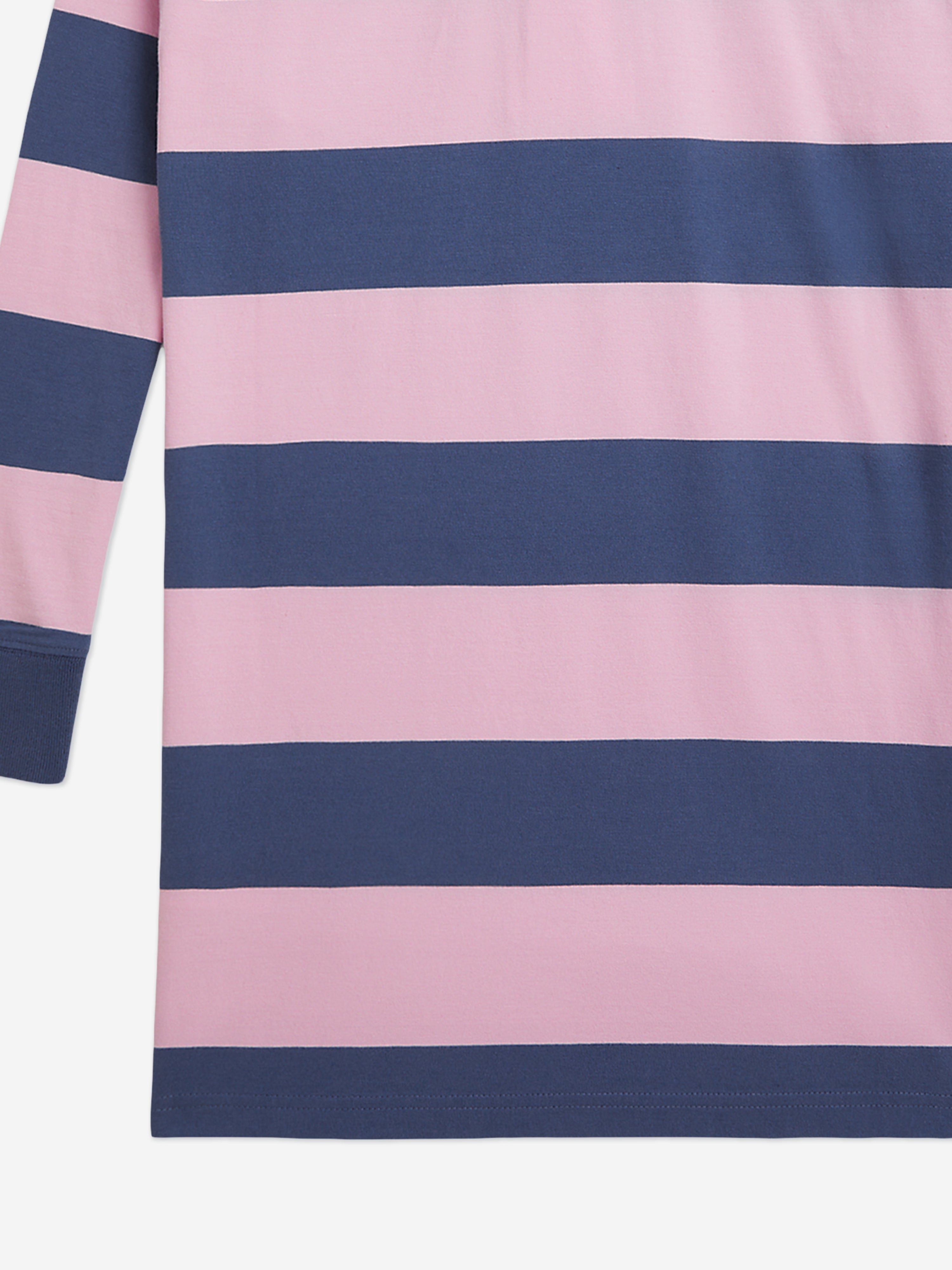 Ralph Lauren Girls Oversized Rugby Dress in Navy