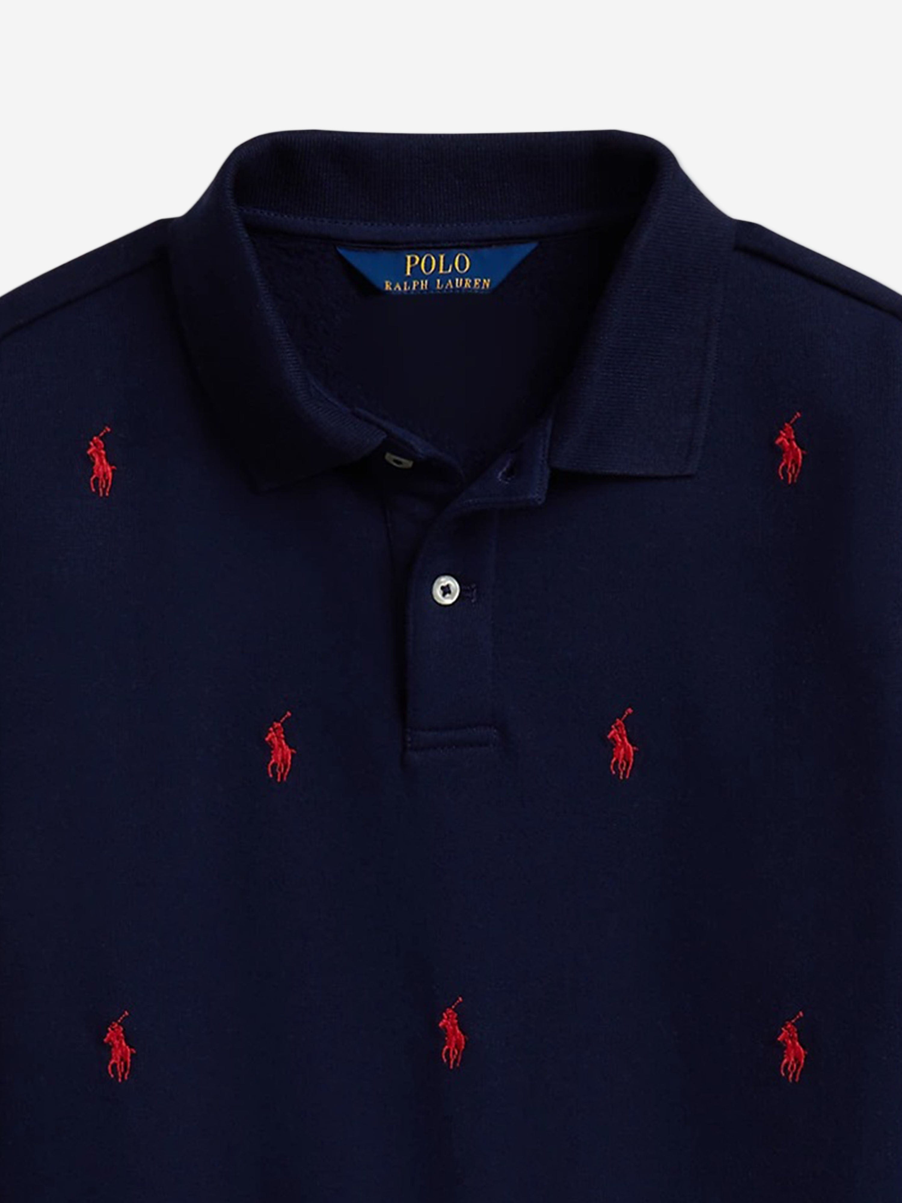 Ralph Lauren Girls Logo Sweatahirt in Navy
