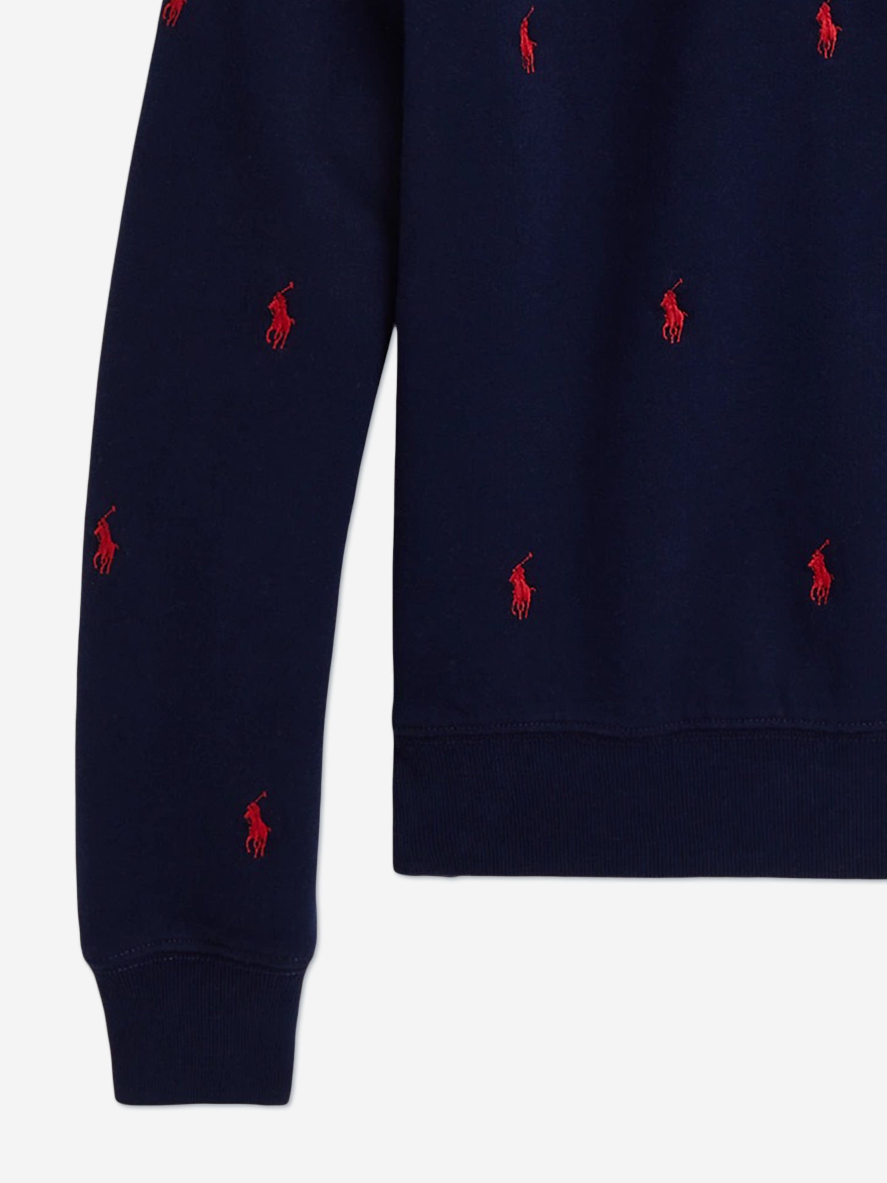 Ralph Lauren Girls Logo Sweatahirt in Navy