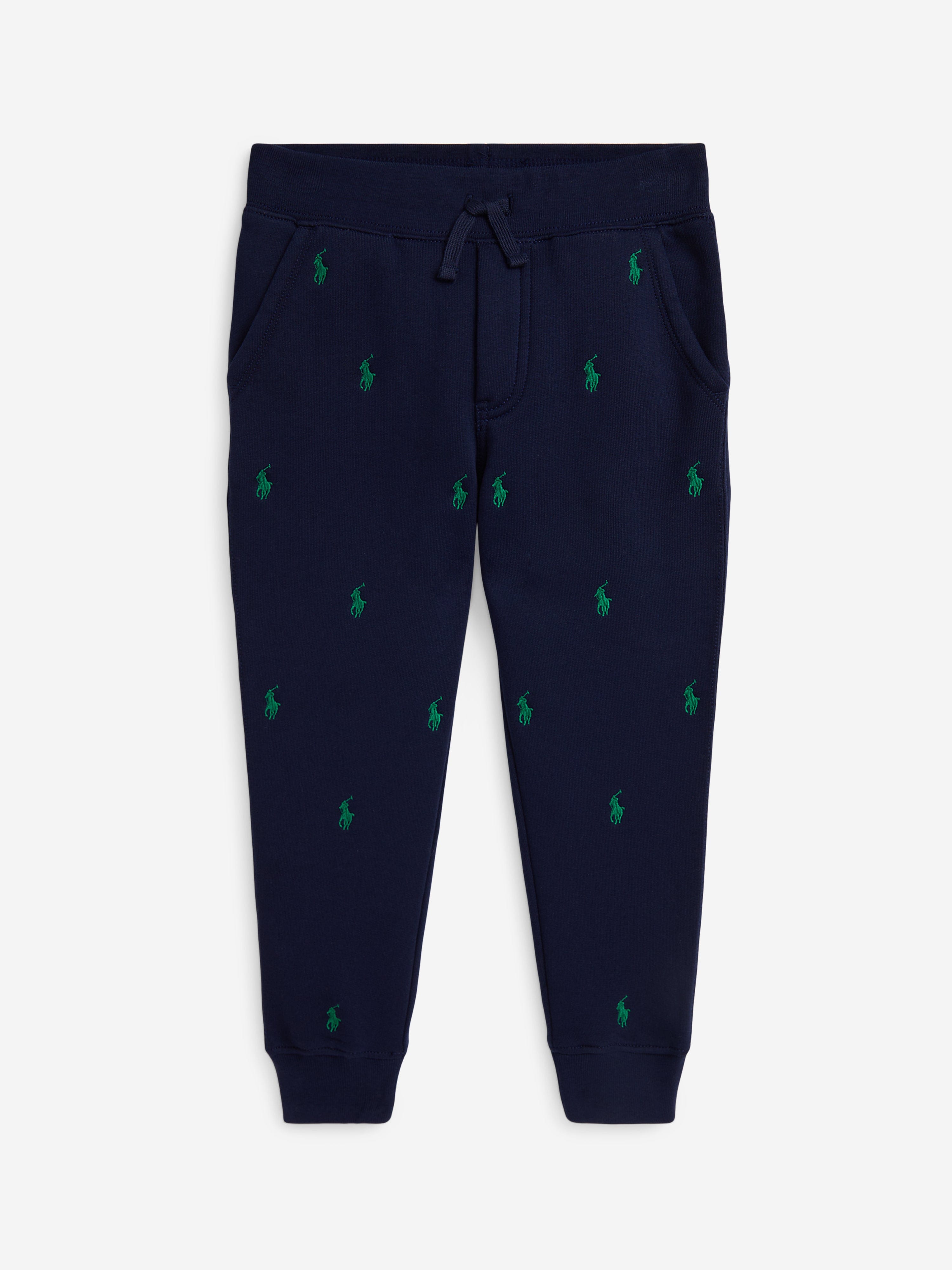 Ralph Lauren Boys Logo Joggers in Navy