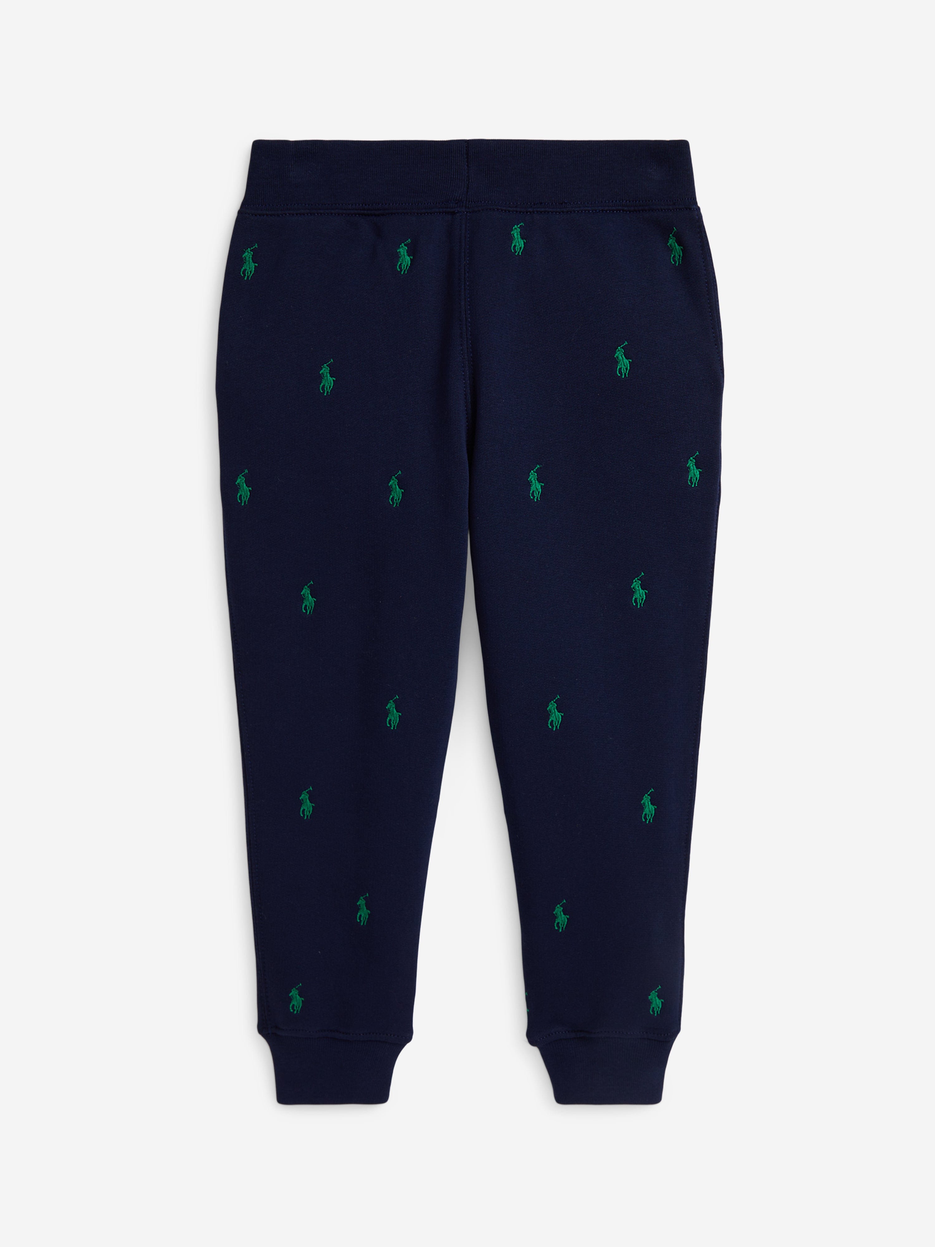 Ralph Lauren Boys Logo Joggers in Navy