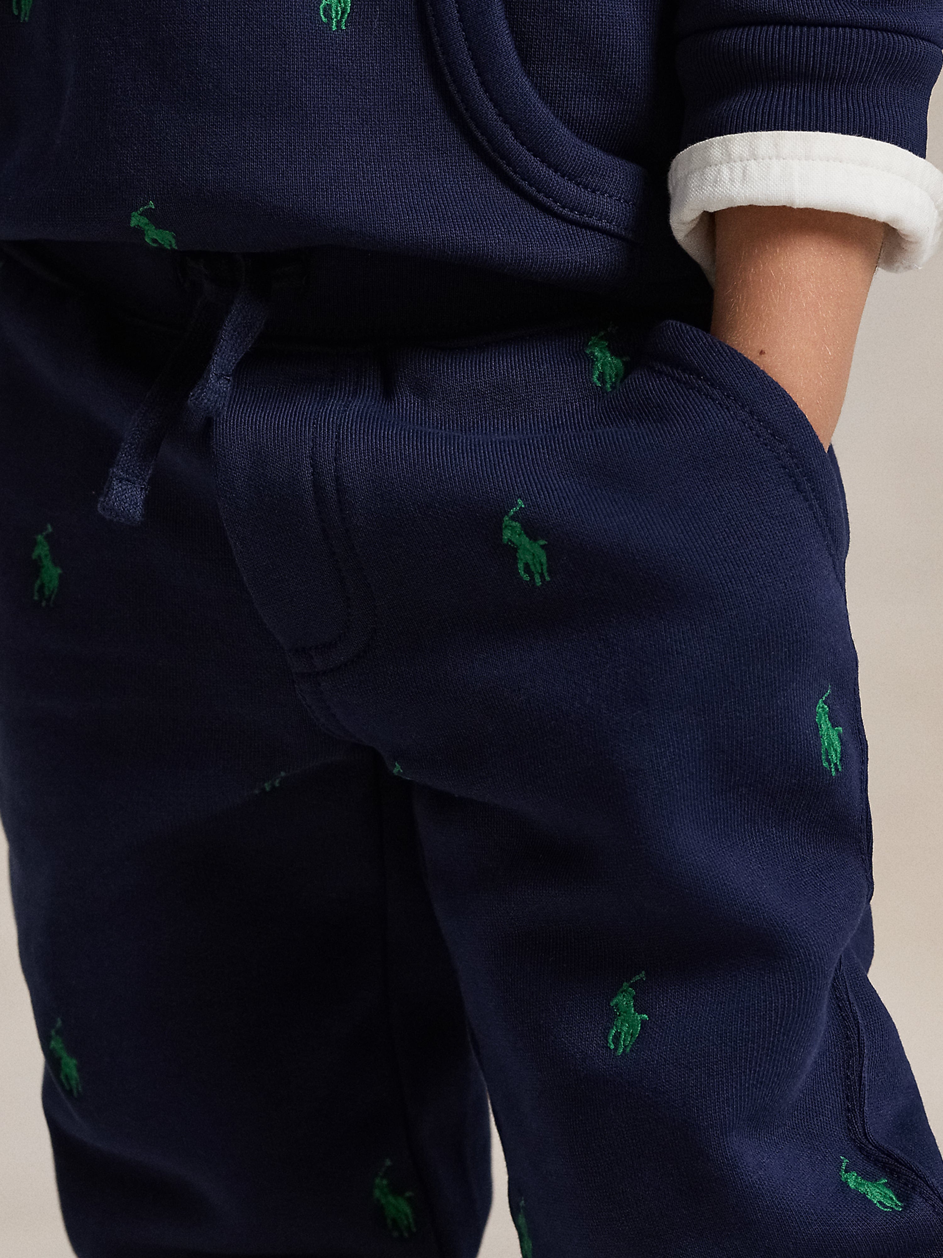 Ralph Lauren Boys Logo Joggers in Navy