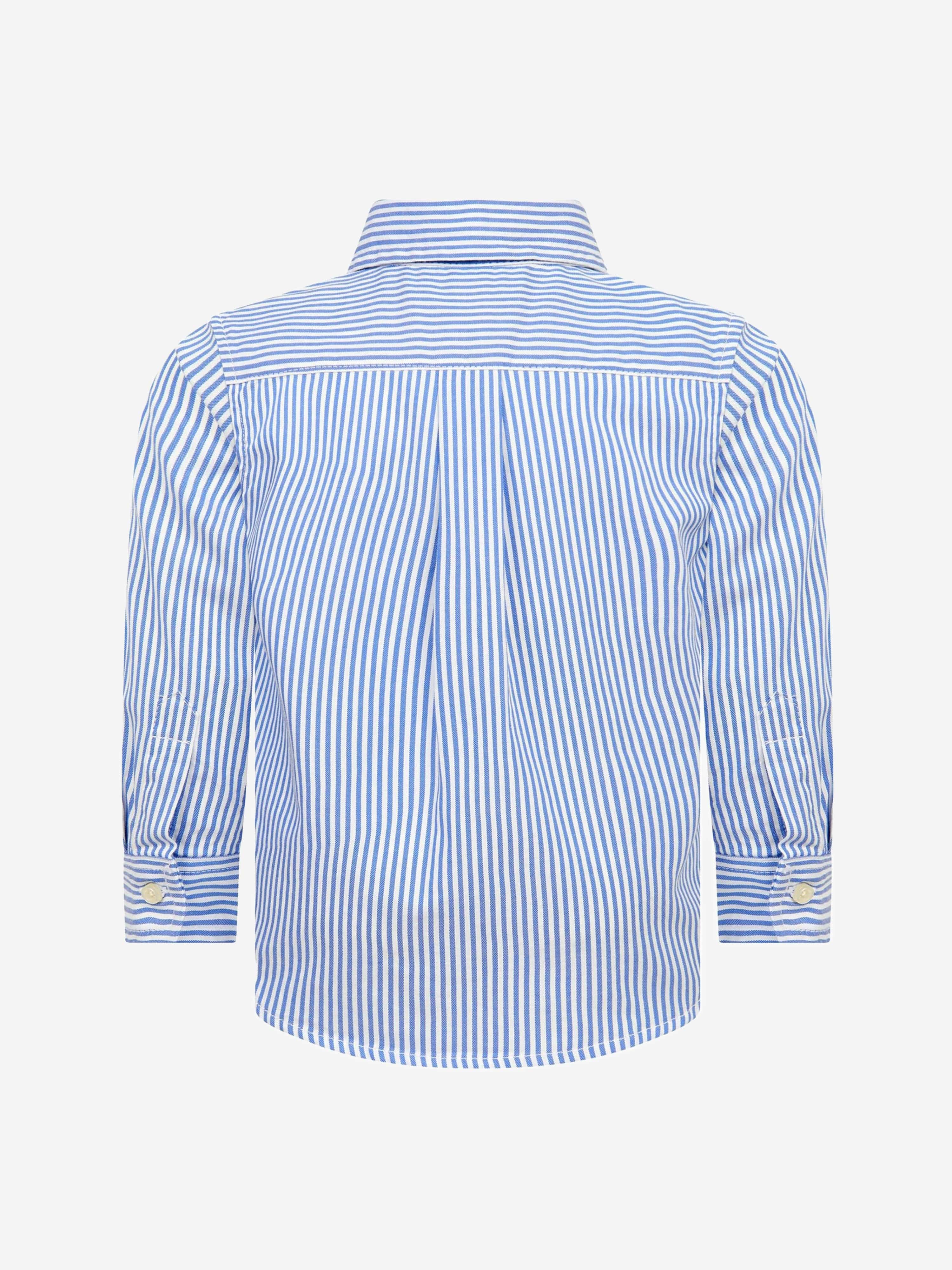 Ralph Lauren Baby Boys Striped Oxford Shirt in Blue