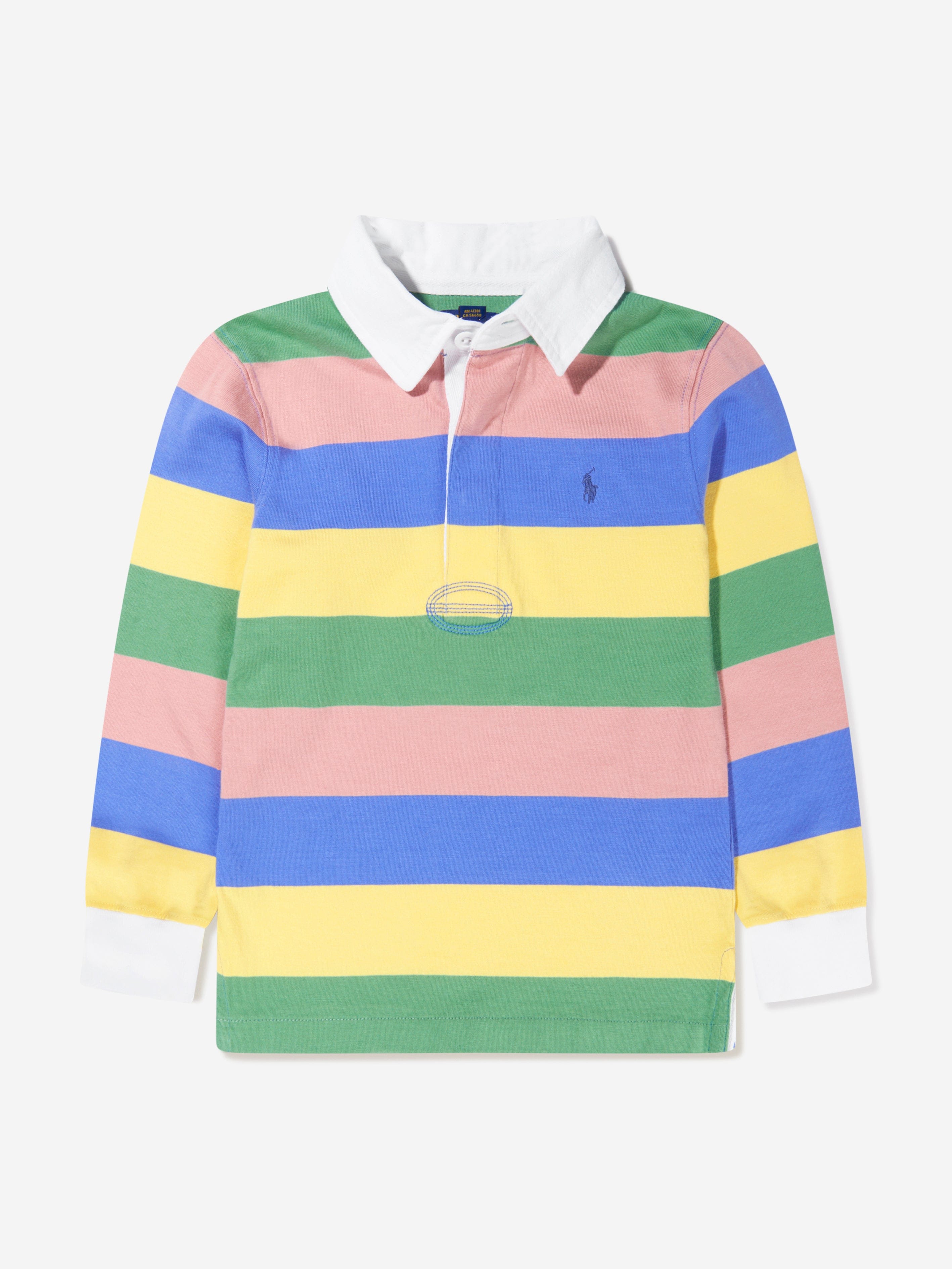 Ralph Lauren Boys Jersey Striped Rugby Shirt