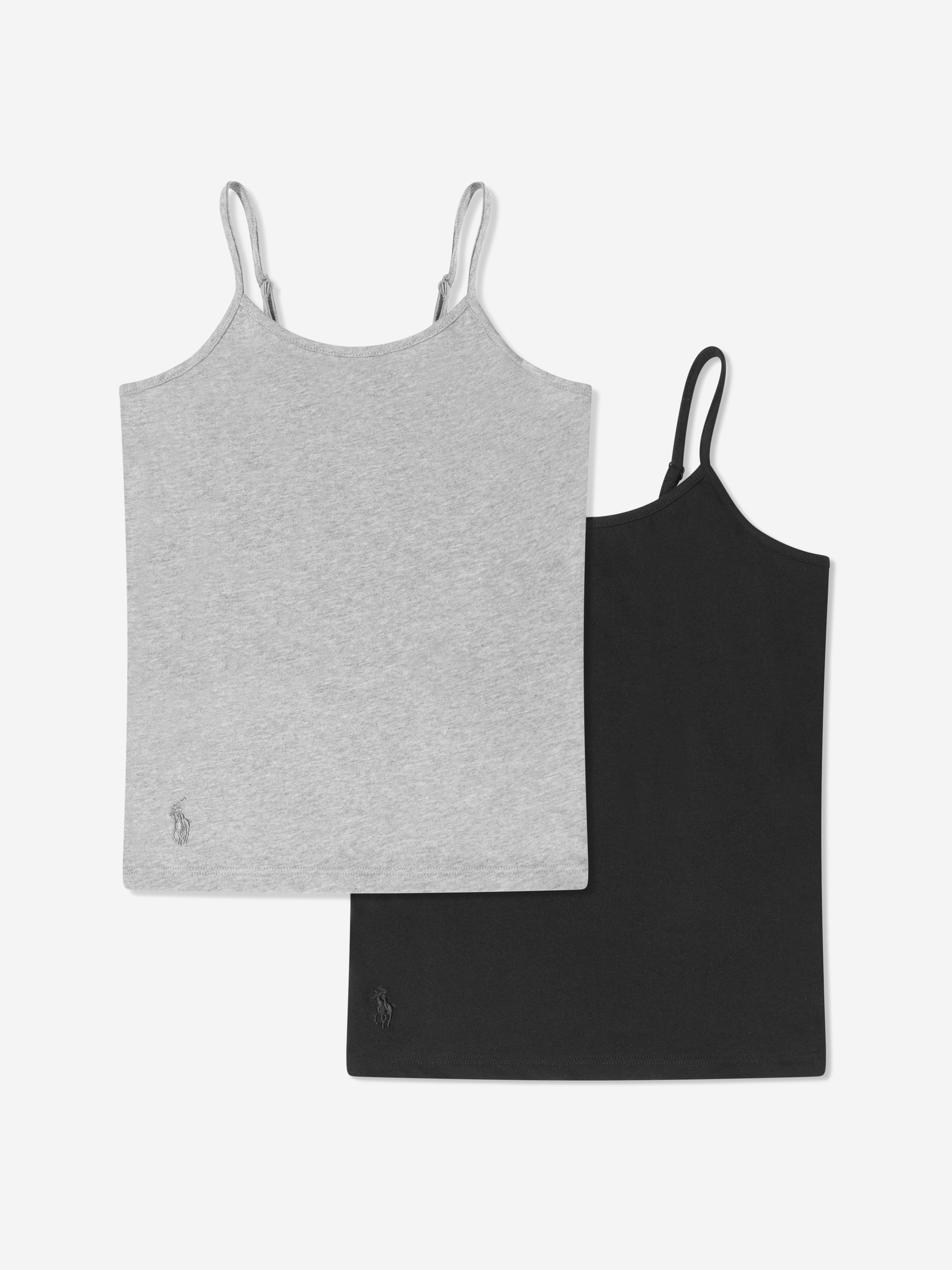 Ralph Lauren Girls 2 Pack Camisole Set in Black