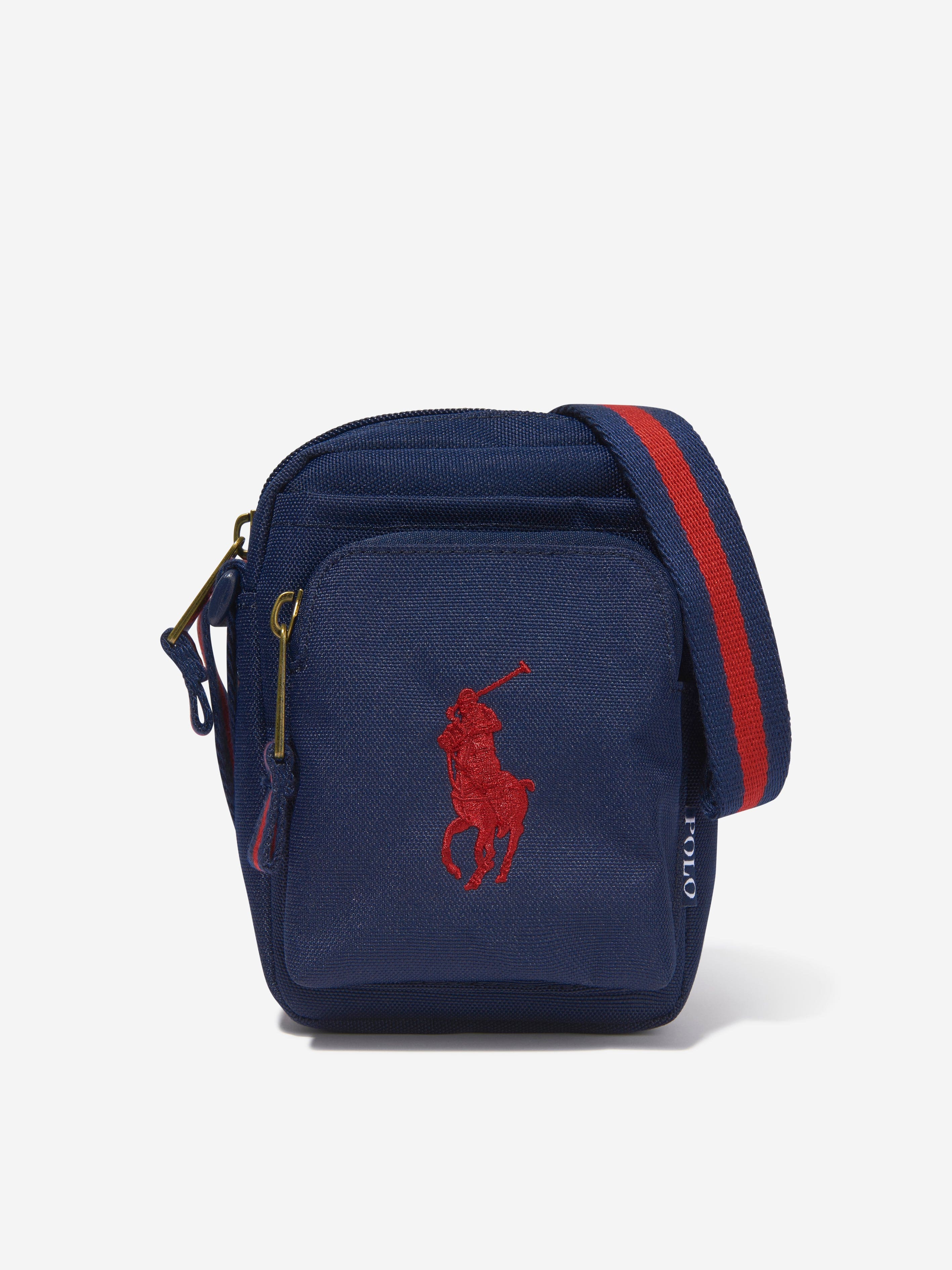 Ralph Lauren Boys Polo Colour Festival Logo Belt Bag in Navy (17cm)