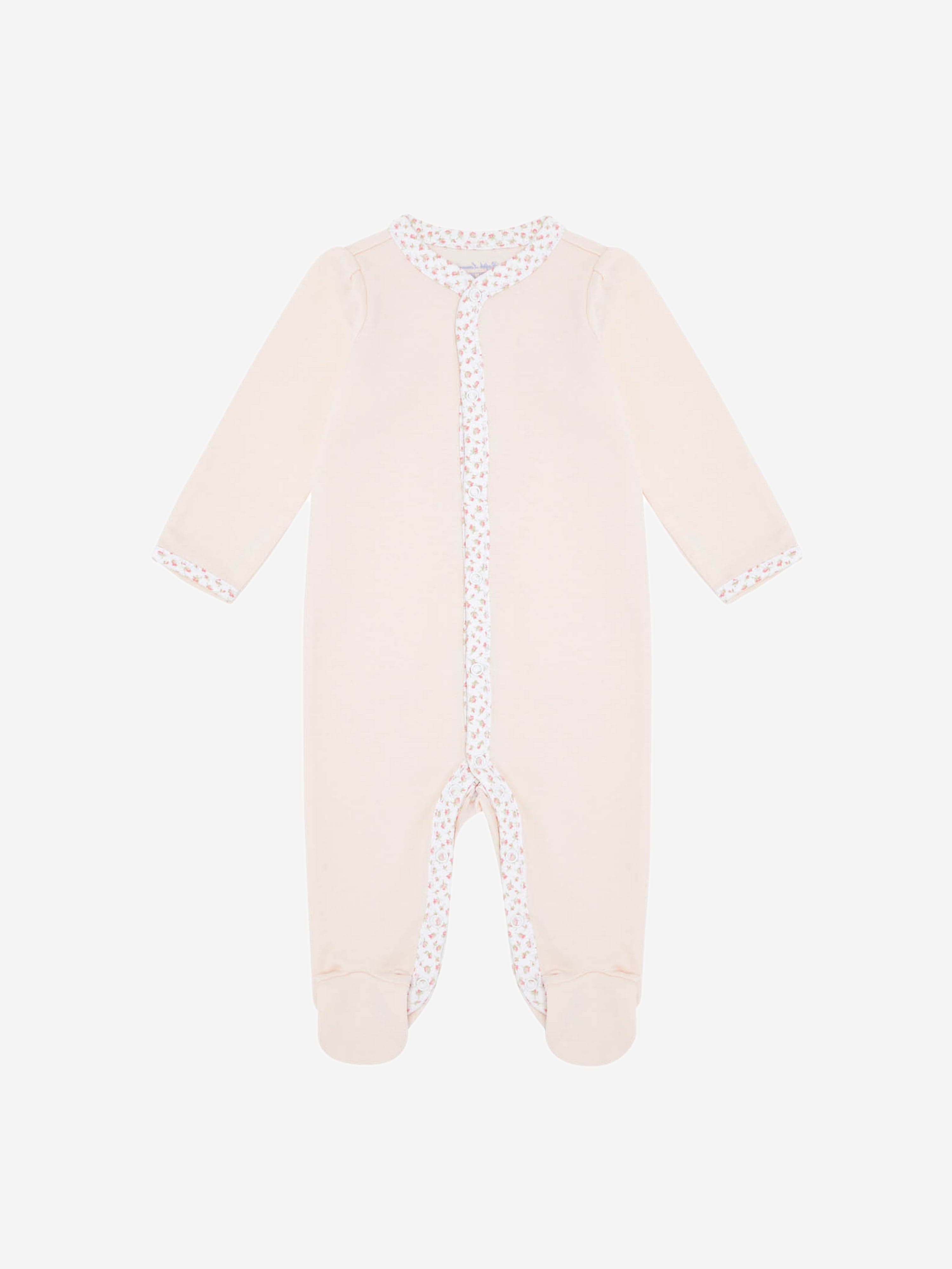 Ralph Lauren Baby Girls Cotton Babygrow in Pink