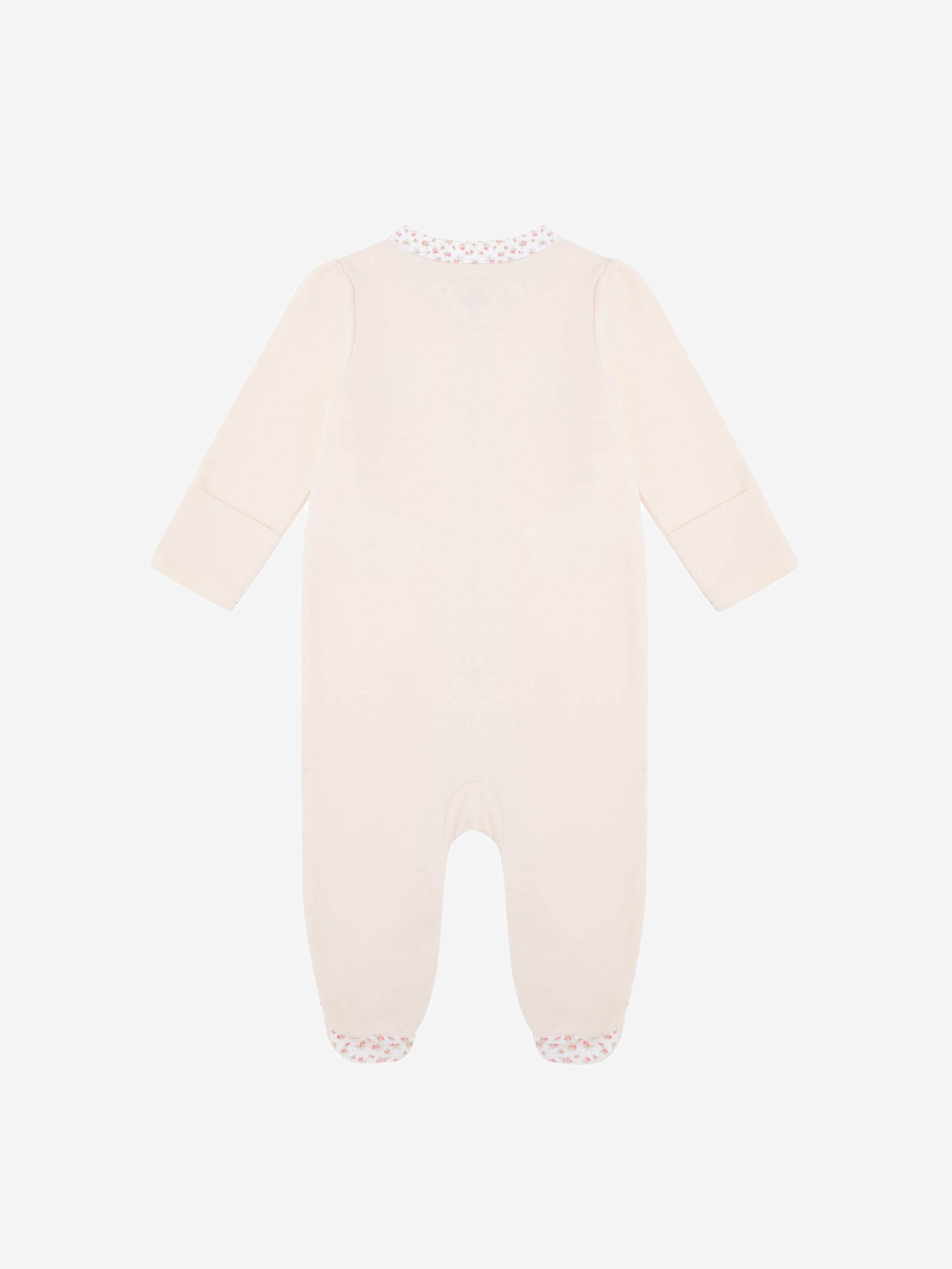 Ralph Lauren Baby Girls Cotton Babygrow in Pink