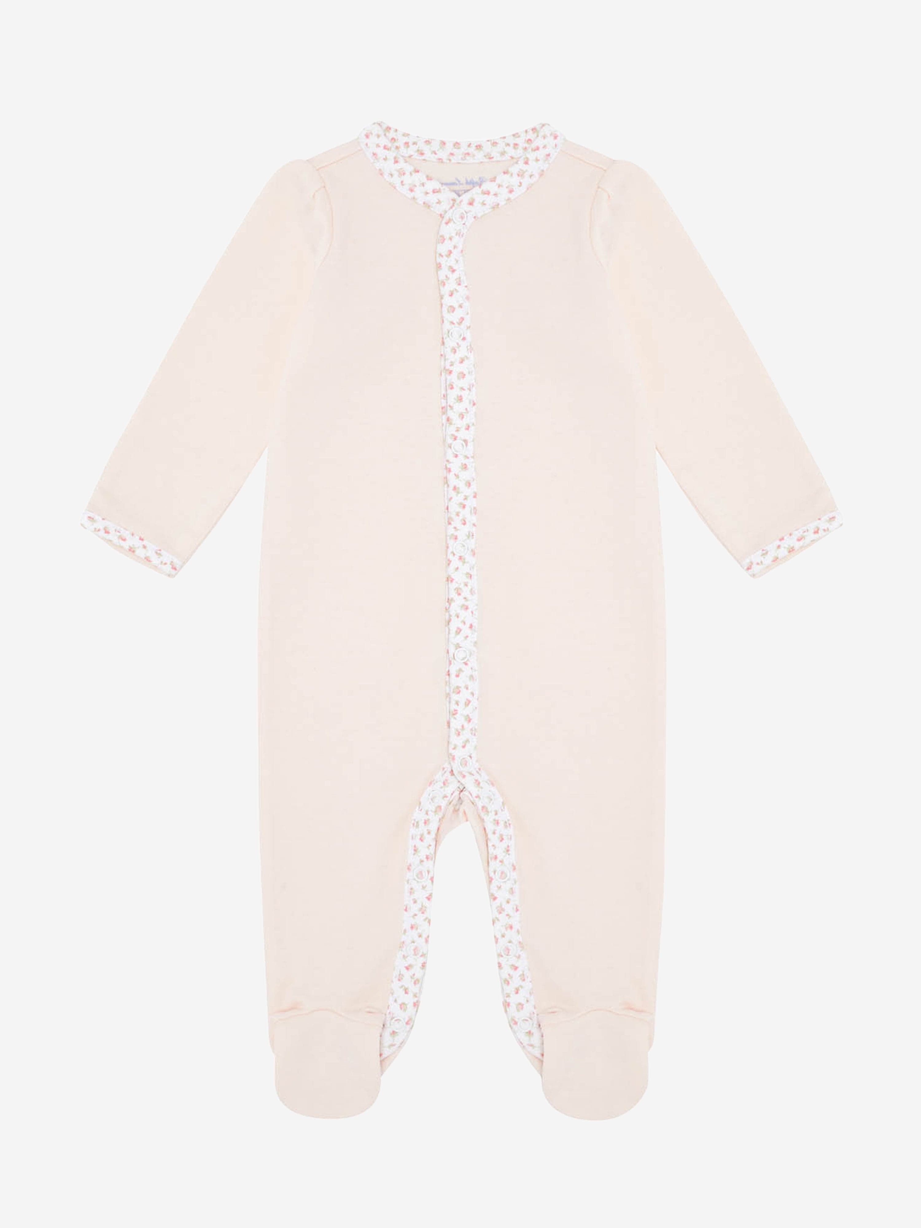 Ralph Lauren Baby Girls Cotton Babygrow in Pink