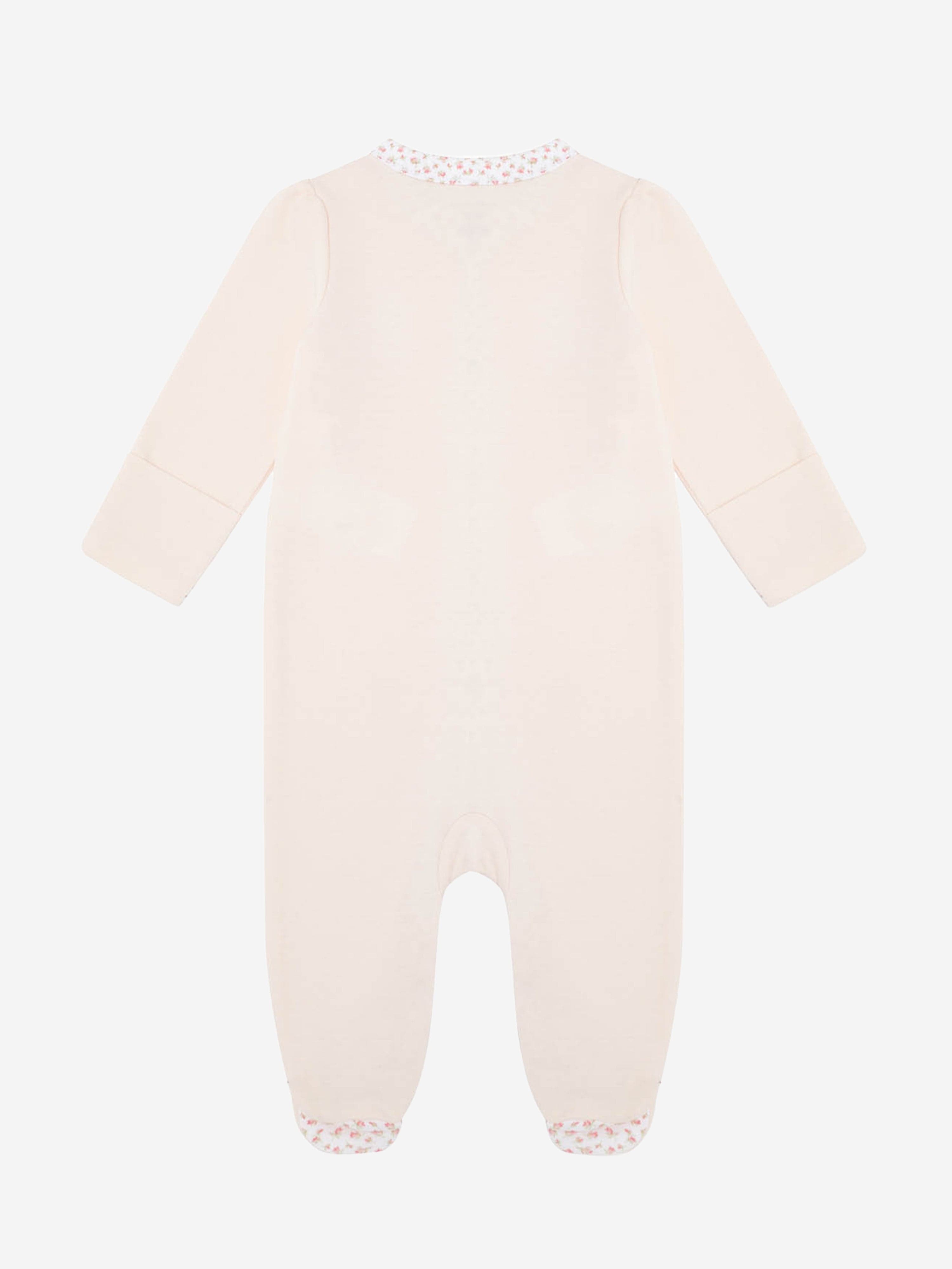 Ralph Lauren Baby Girls Cotton Babygrow in Pink